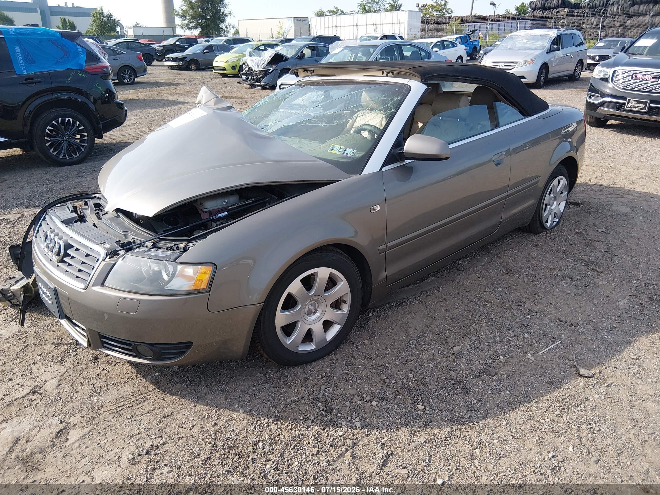 2003 Audi A4 3.0 Gray vin: WAUAT48H03K032448