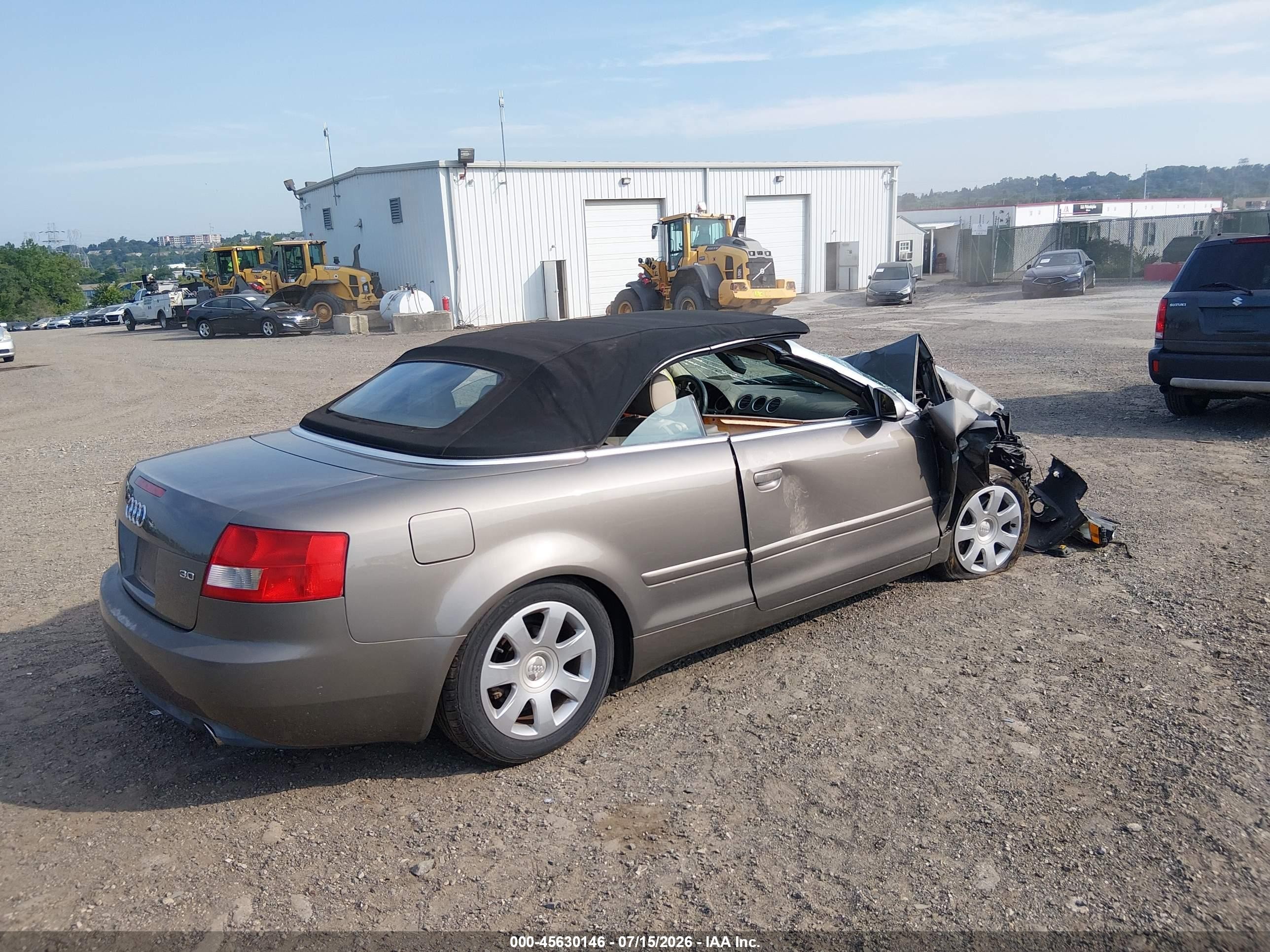 2003 Audi A4 3.0 Gray vin: WAUAT48H03K032448