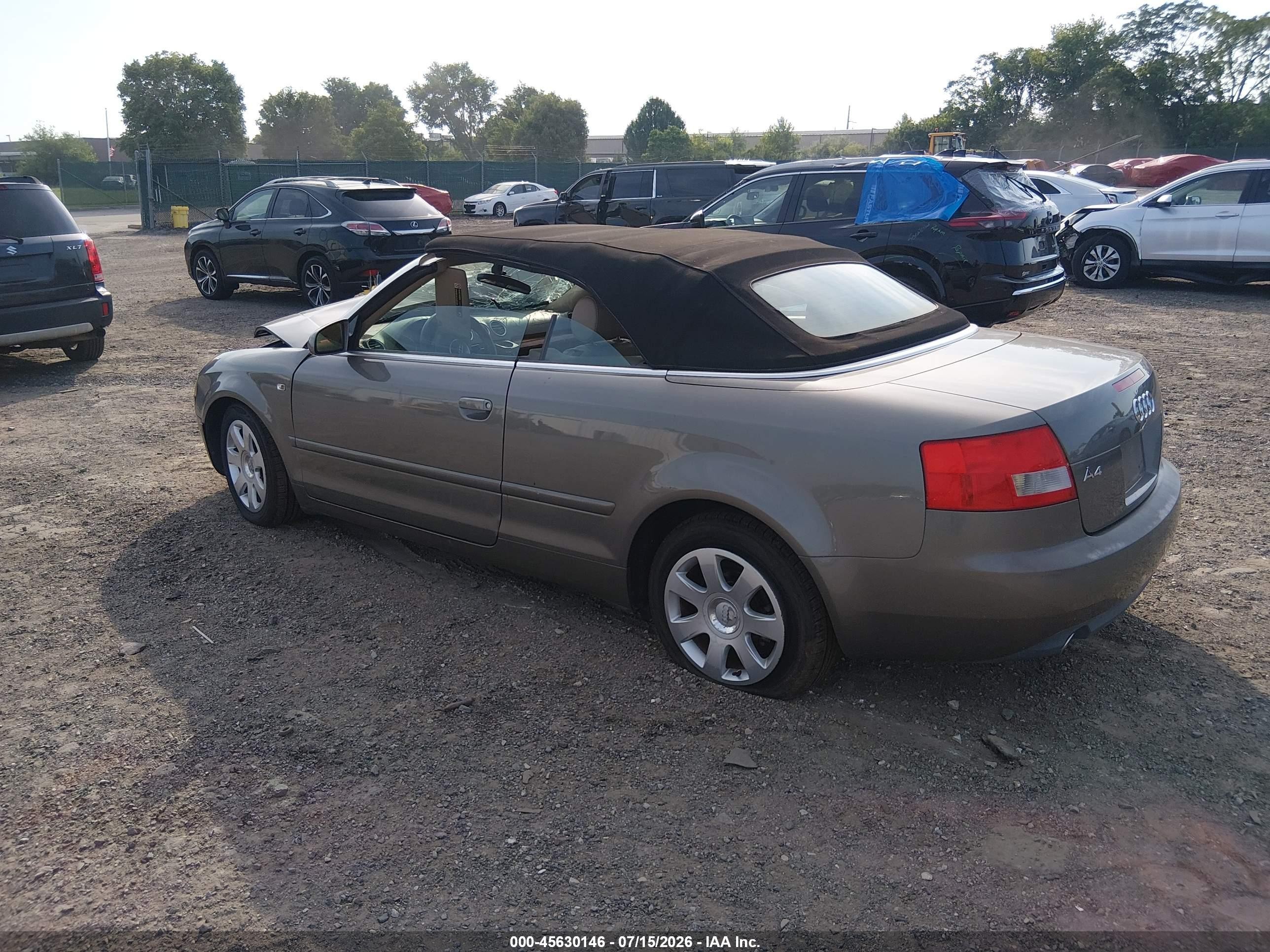 2003 Audi A4 3.0 Gray vin: WAUAT48H03K032448