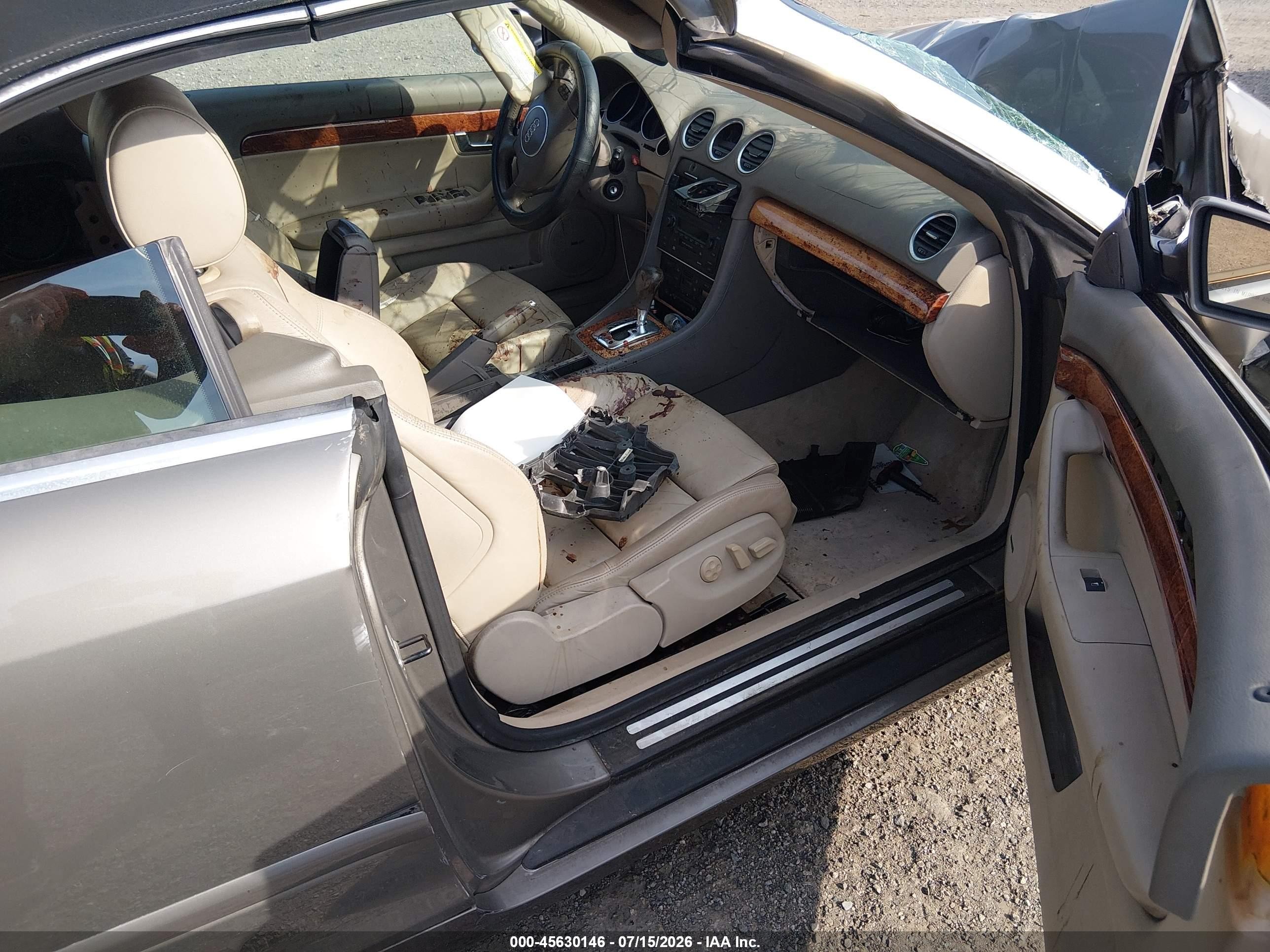2003 Audi A4 3.0 Gray vin: WAUAT48H03K032448