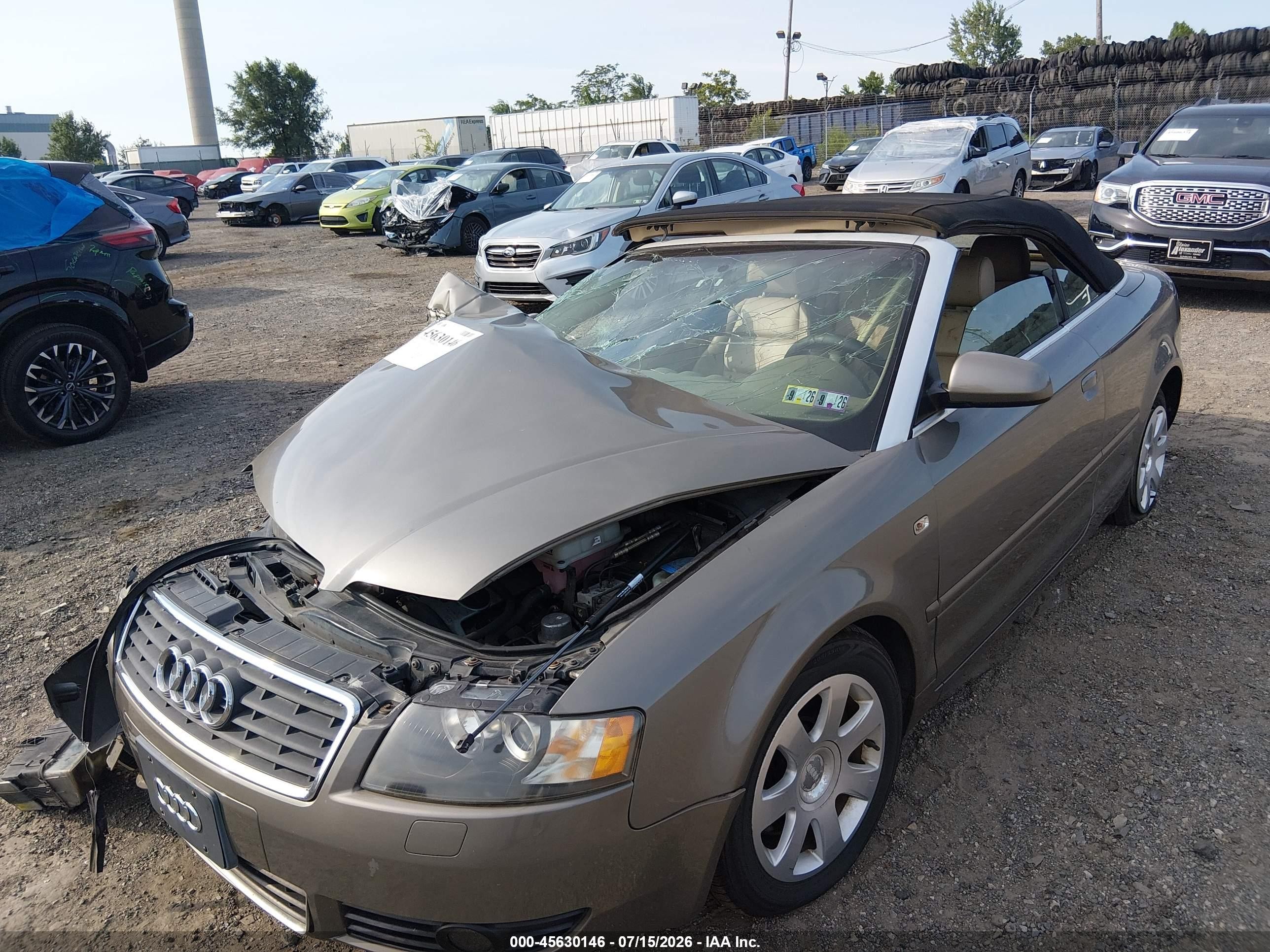 2003 Audi A4 3.0 Gray vin: WAUAT48H03K032448