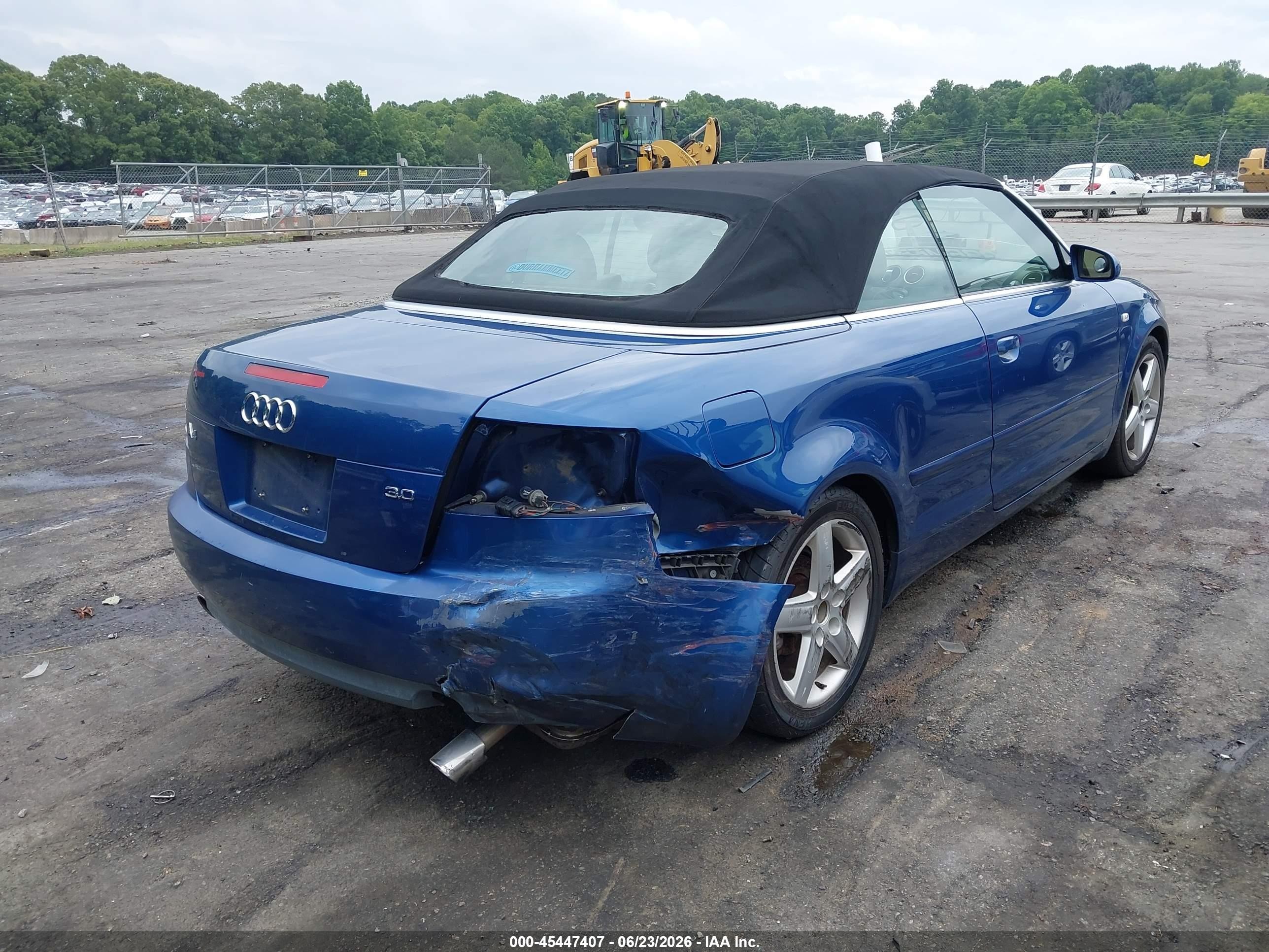 2003 Audi A4 3.0 Blue vin: WAUAT48H13K023547