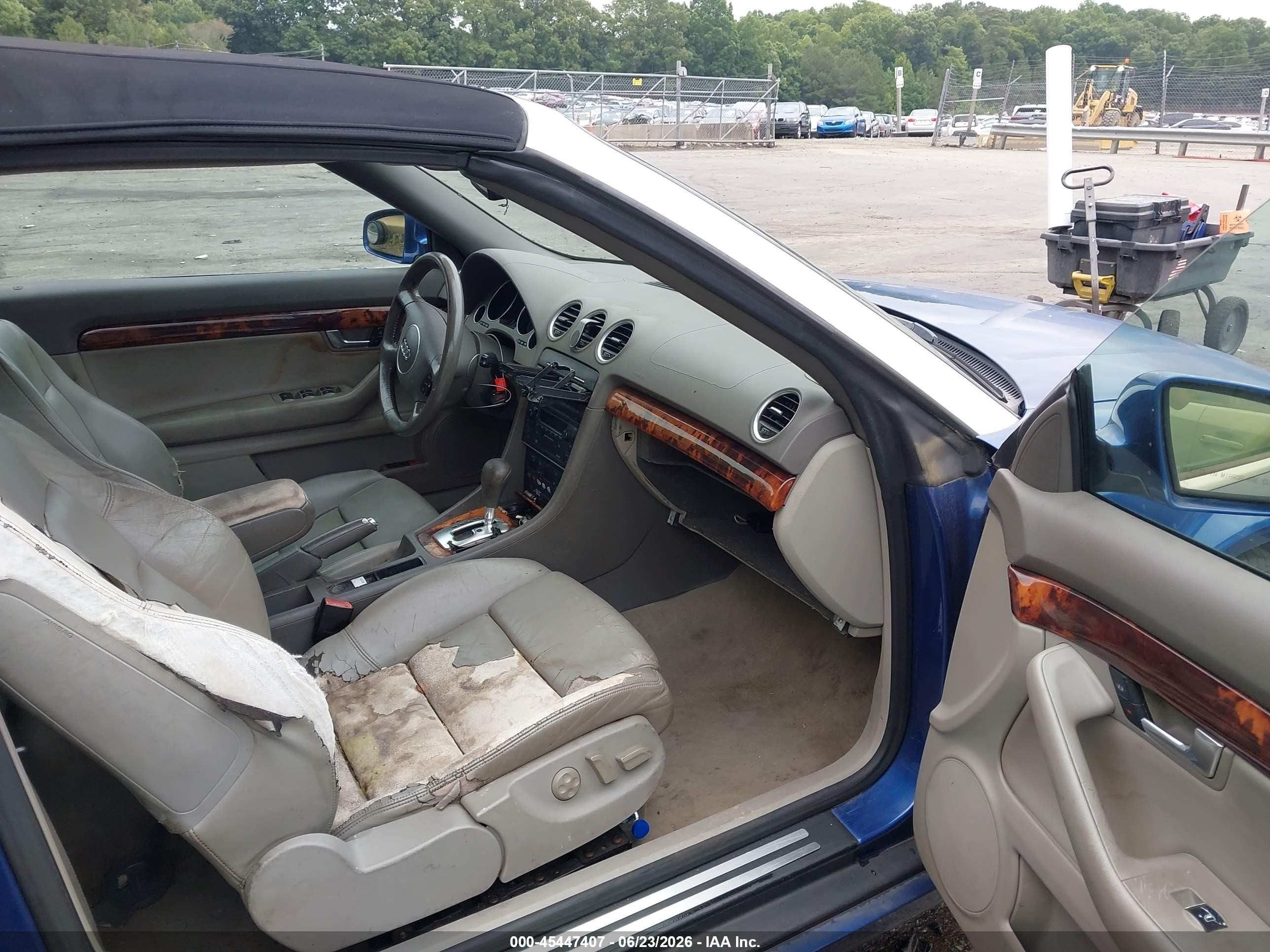 2003 Audi A4 3.0 Blue vin: WAUAT48H13K023547