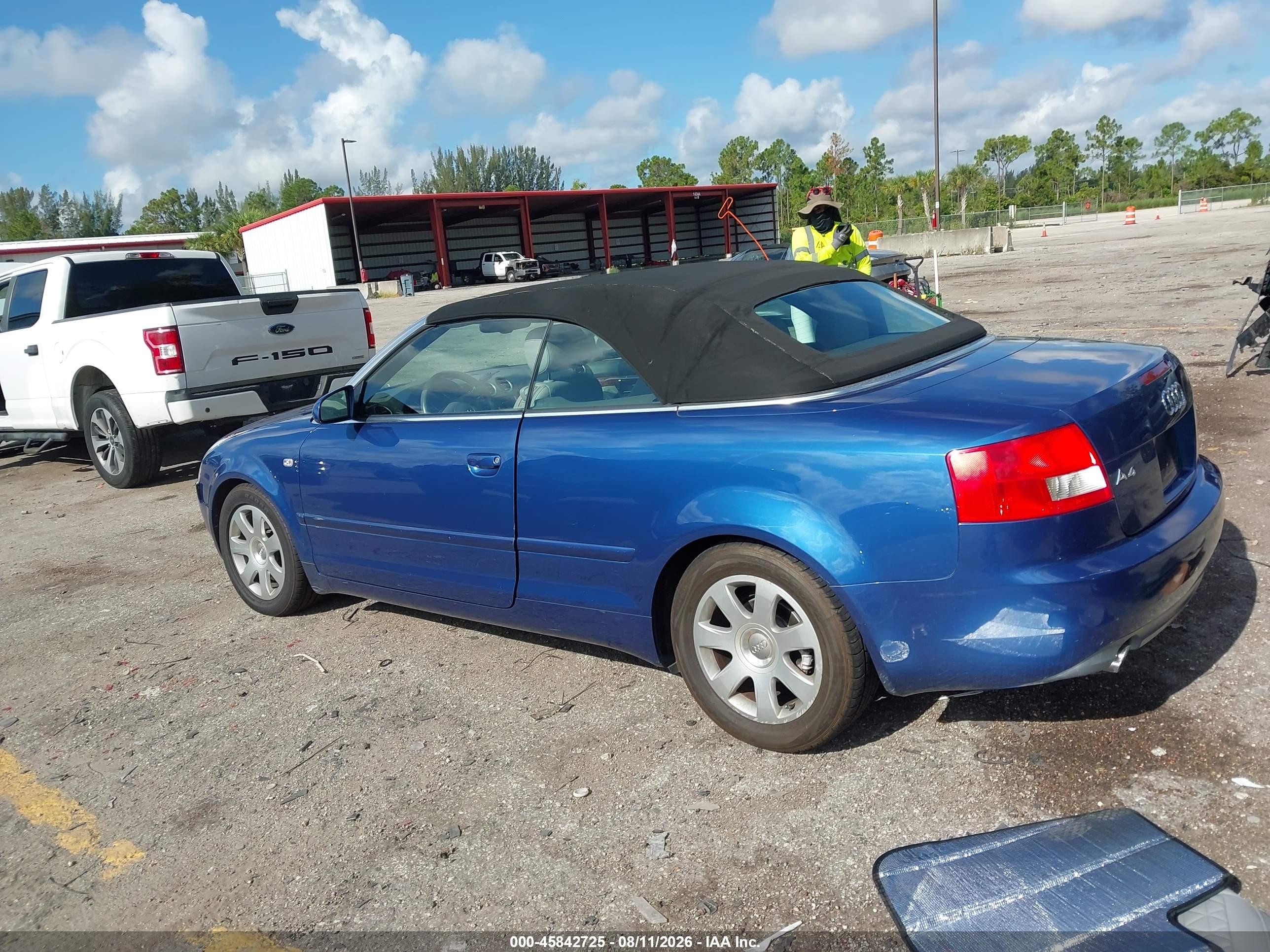2004 Audi A4 3.0 Blue vin: WAUAT48H54K009331