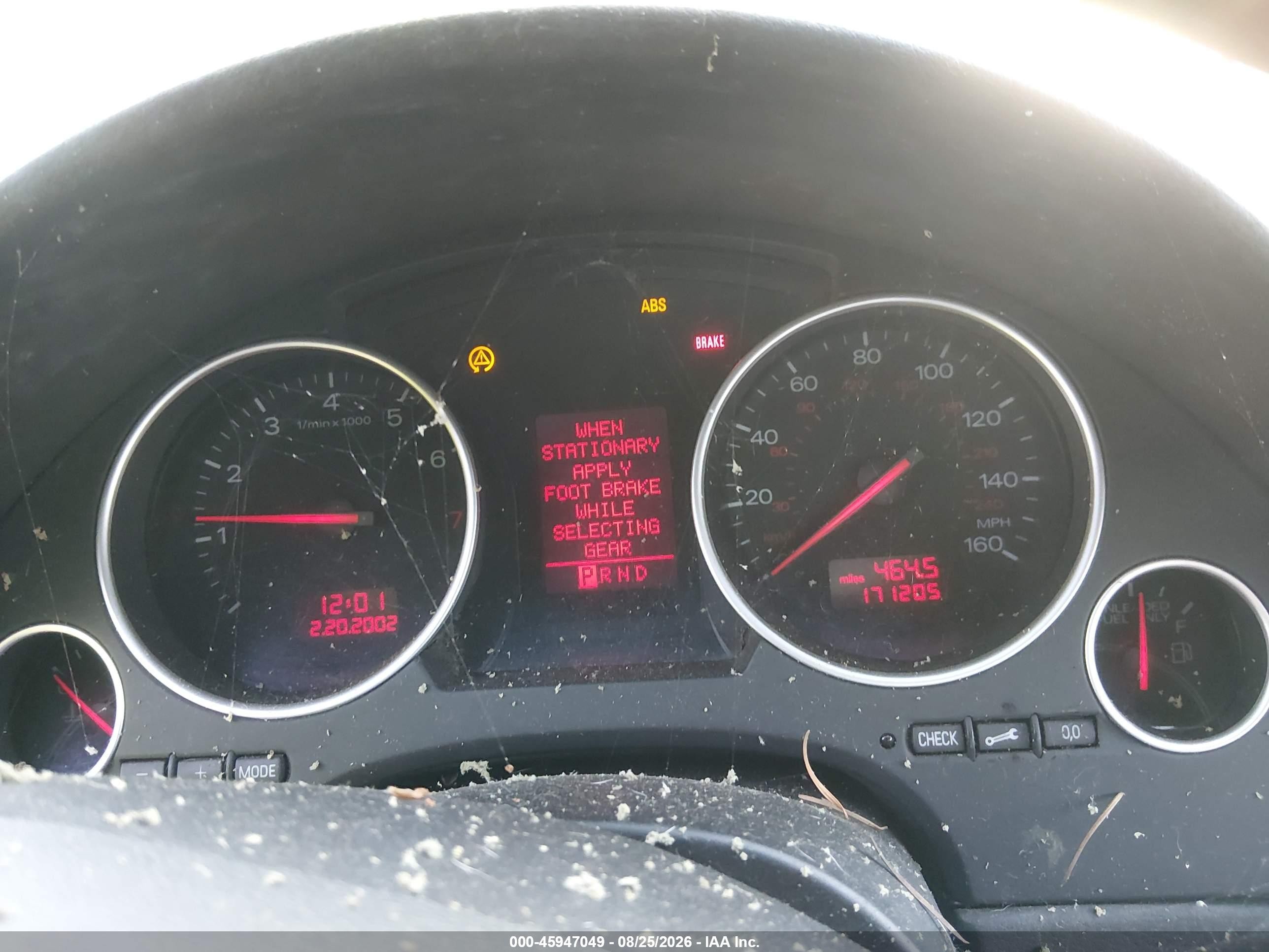 2003 Audi A4 3.0 Black vin: WAUAT48H83K015607