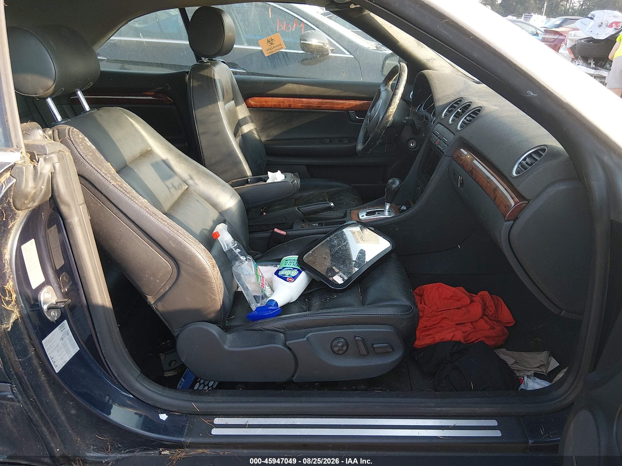 2003 Audi A4 3.0 Black vin: WAUAT48H83K015607