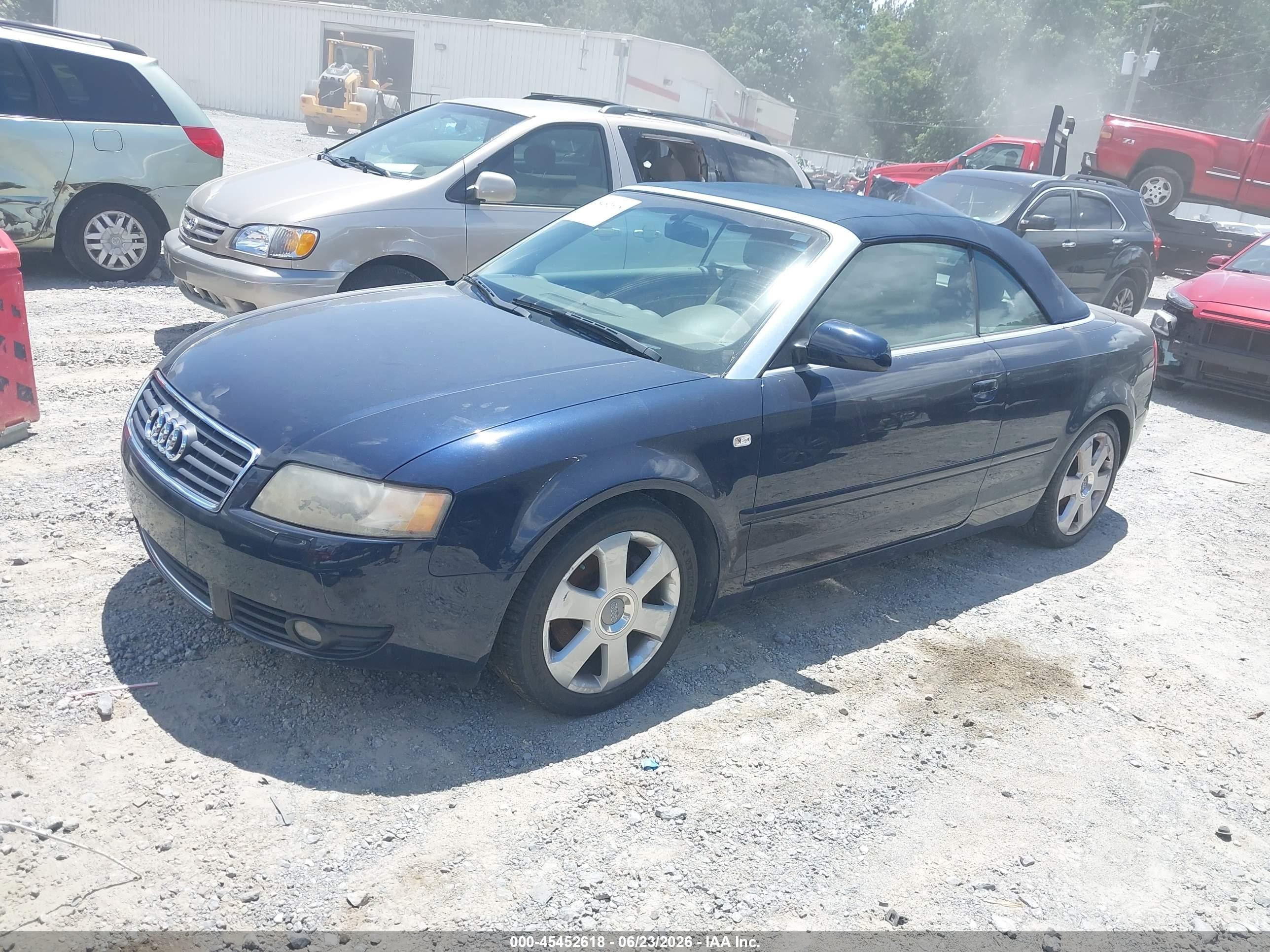 2003 Audi A4 3.0 Blue vin: WAUAT48HX3K010909