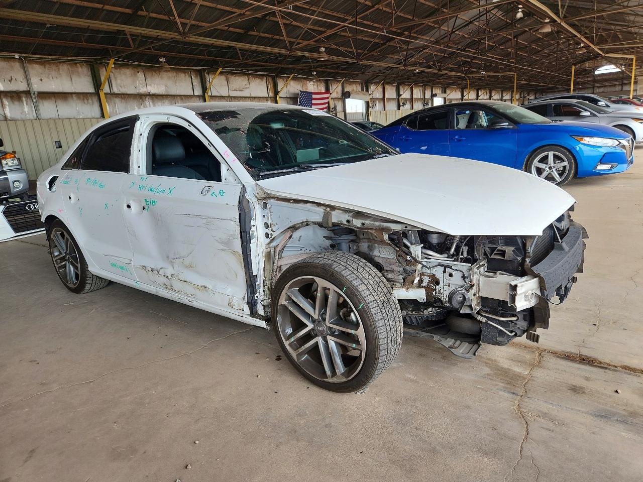 2018 Audi A3 Premium White vin: WAUAUGFF3J1028784