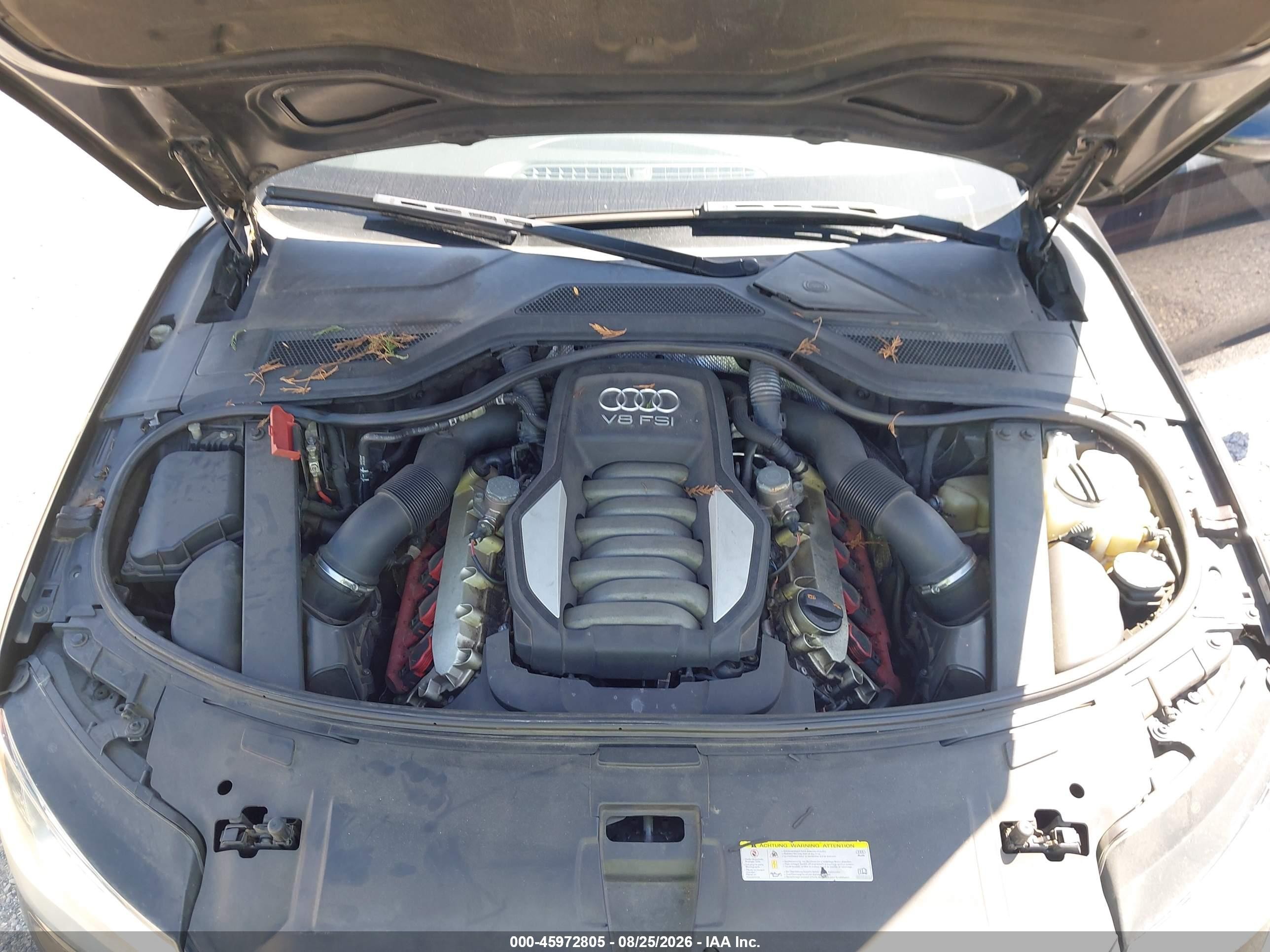 2011 Audi A8 4.2 (tiptronic) Черный vin: WAUAVAFD5BN021421