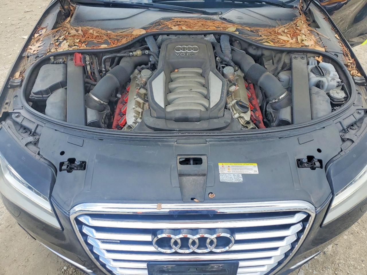 2011 Audi A8 Quattro Black vin: WAUAVAFD5BN023010
