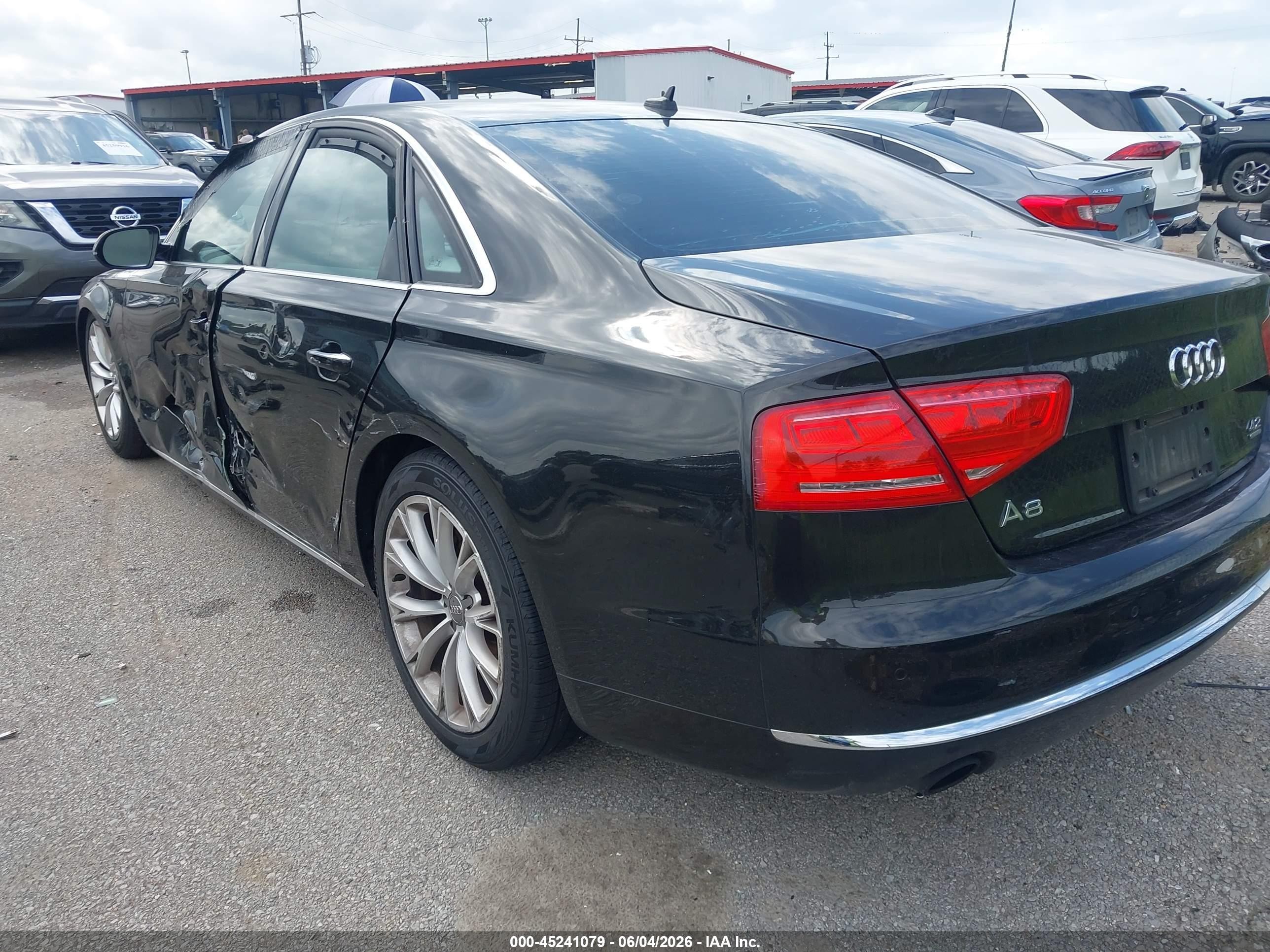 2011 Audi A8 4.2 Black vin: WAUAVAFD7BN000960