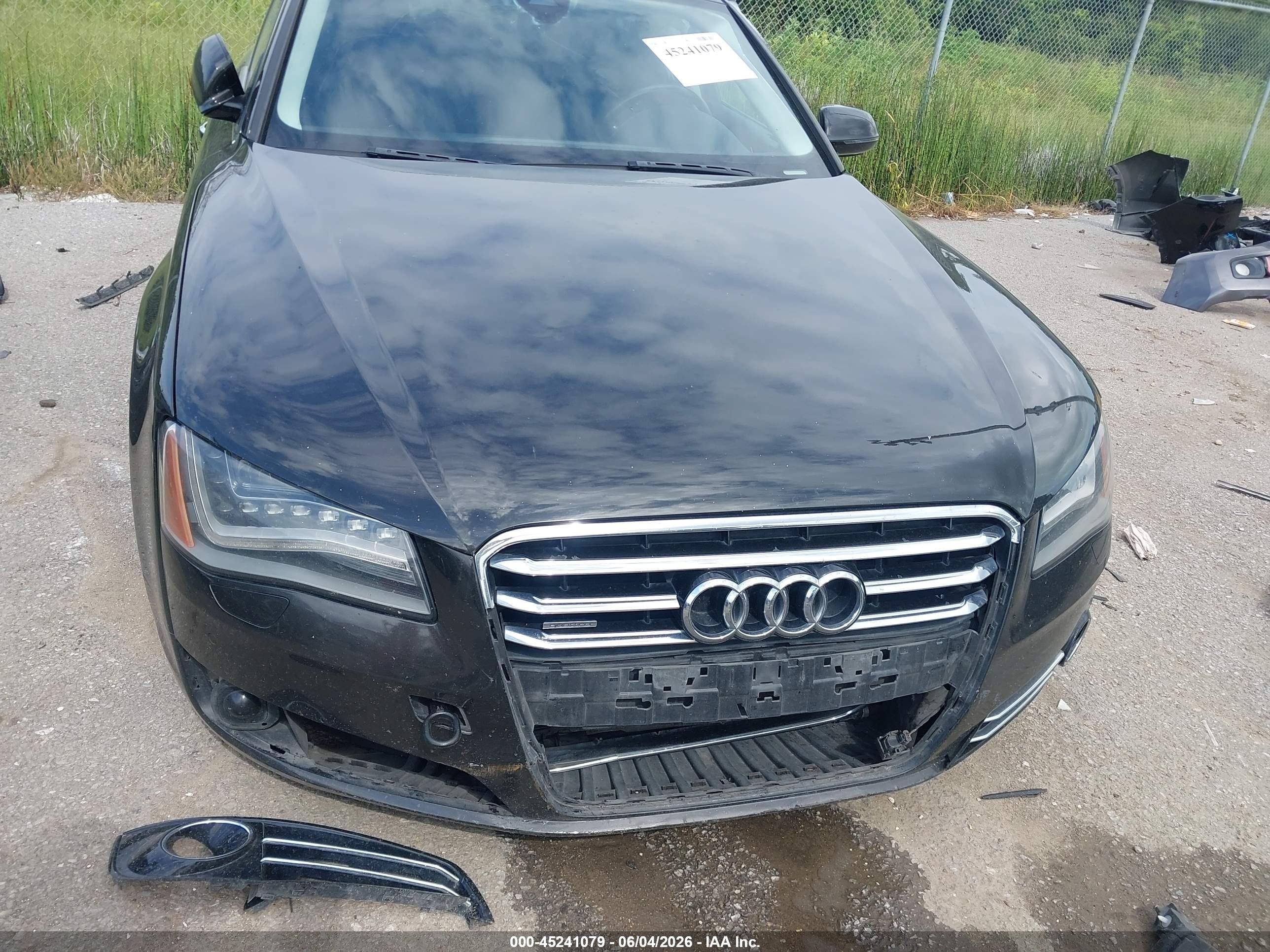 2011 Audi A8 4.2 Black vin: WAUAVAFD7BN000960