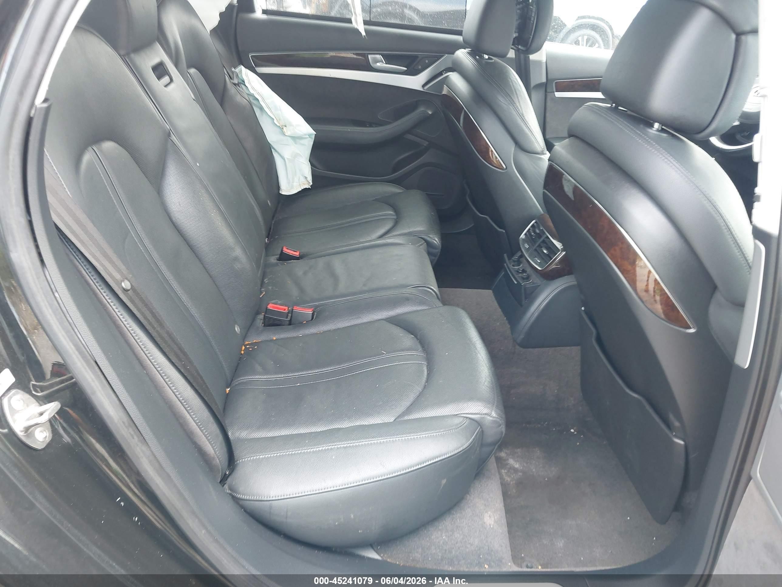 2011 Audi A8 4.2 Black vin: WAUAVAFD7BN000960