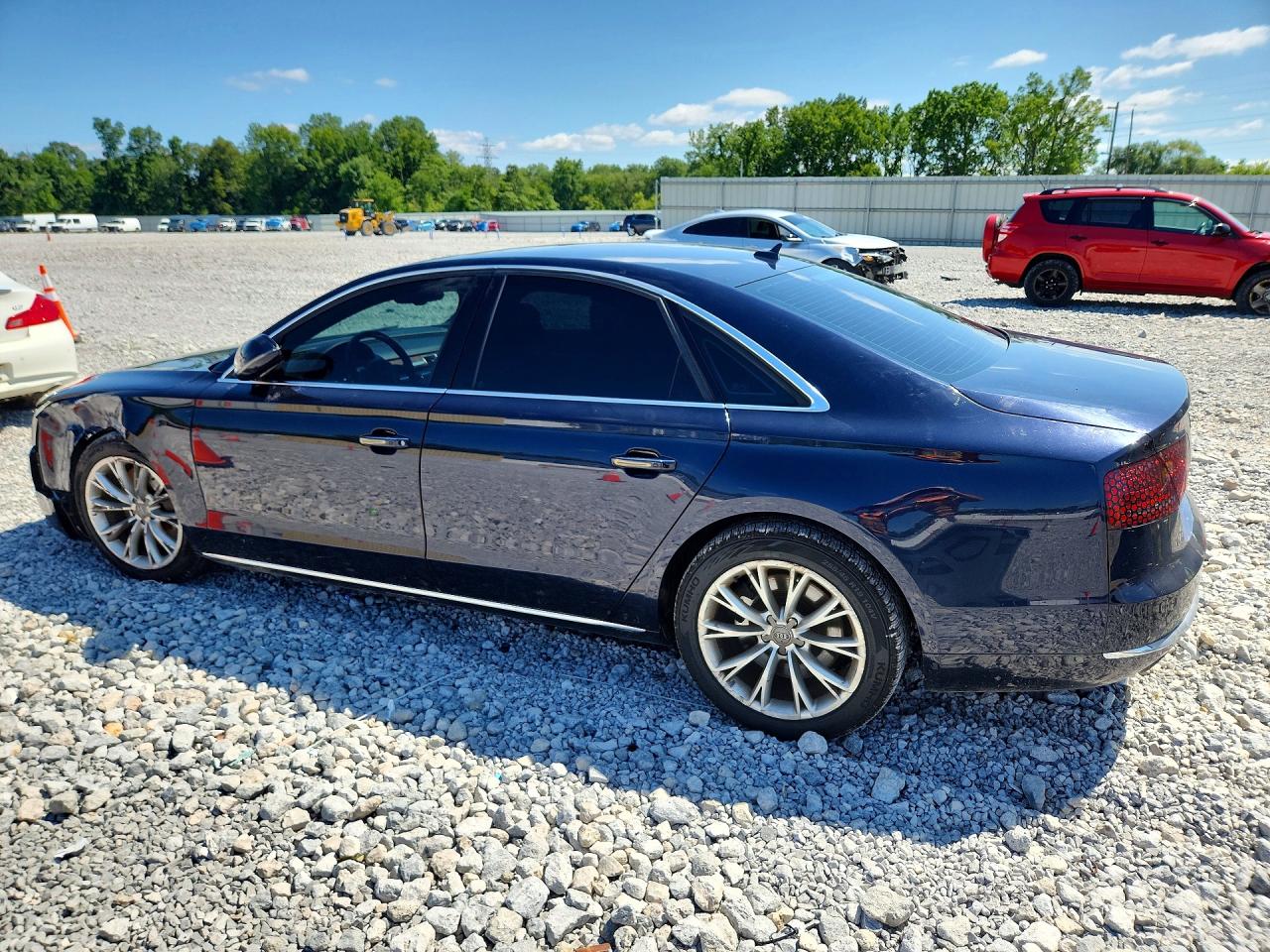 2011 Audi A8 Quattro Blue vin: WAUAVAFD8BN007142