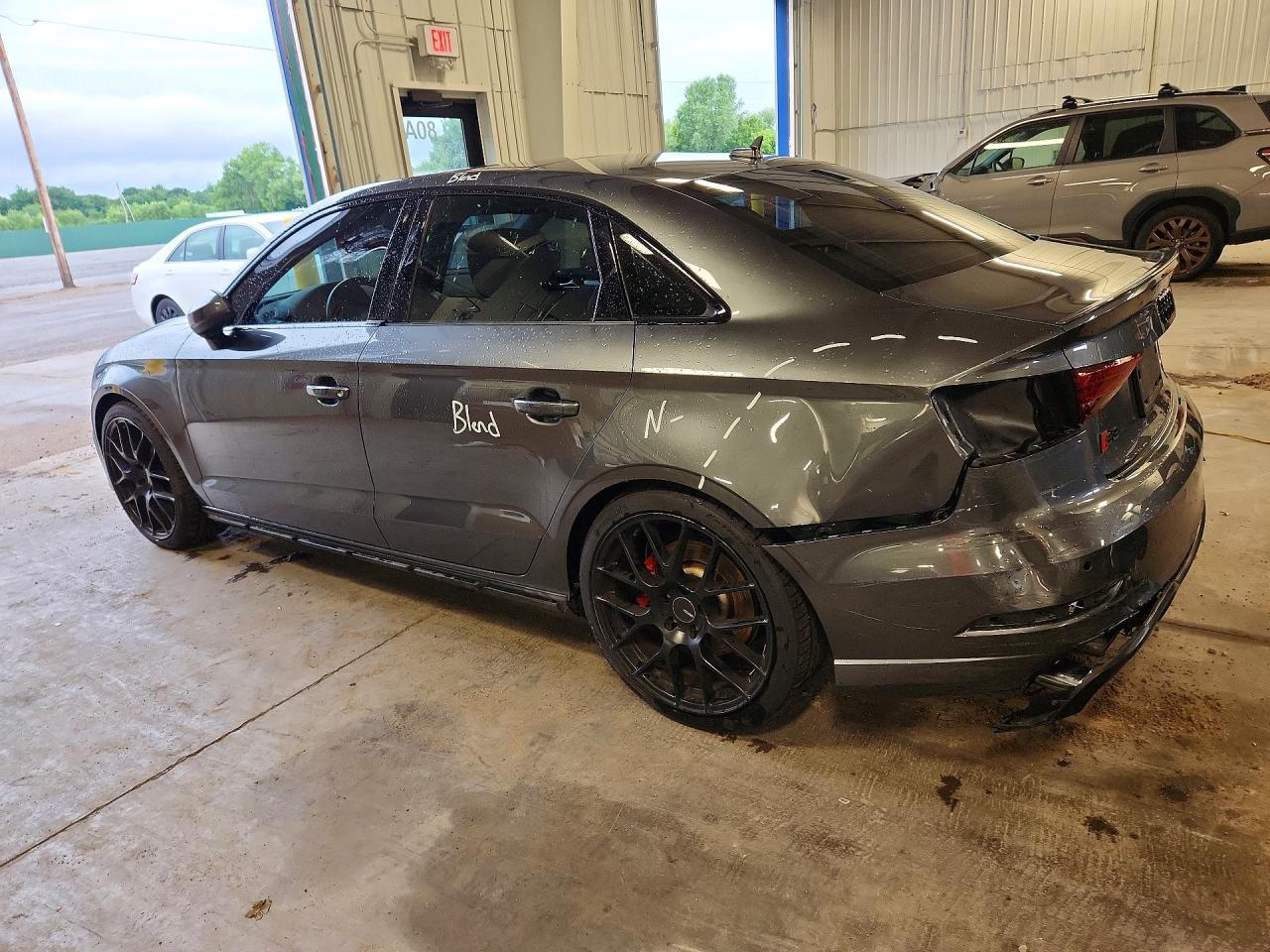 2018 Audi S3 Premium Plus Gray vin: WAUB1GFF7J1033869