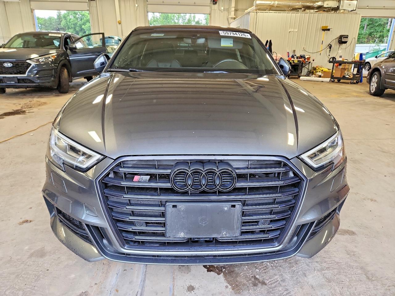 2018 Audi S3 Premium Plus Gray vin: WAUB1GFF7J1033869