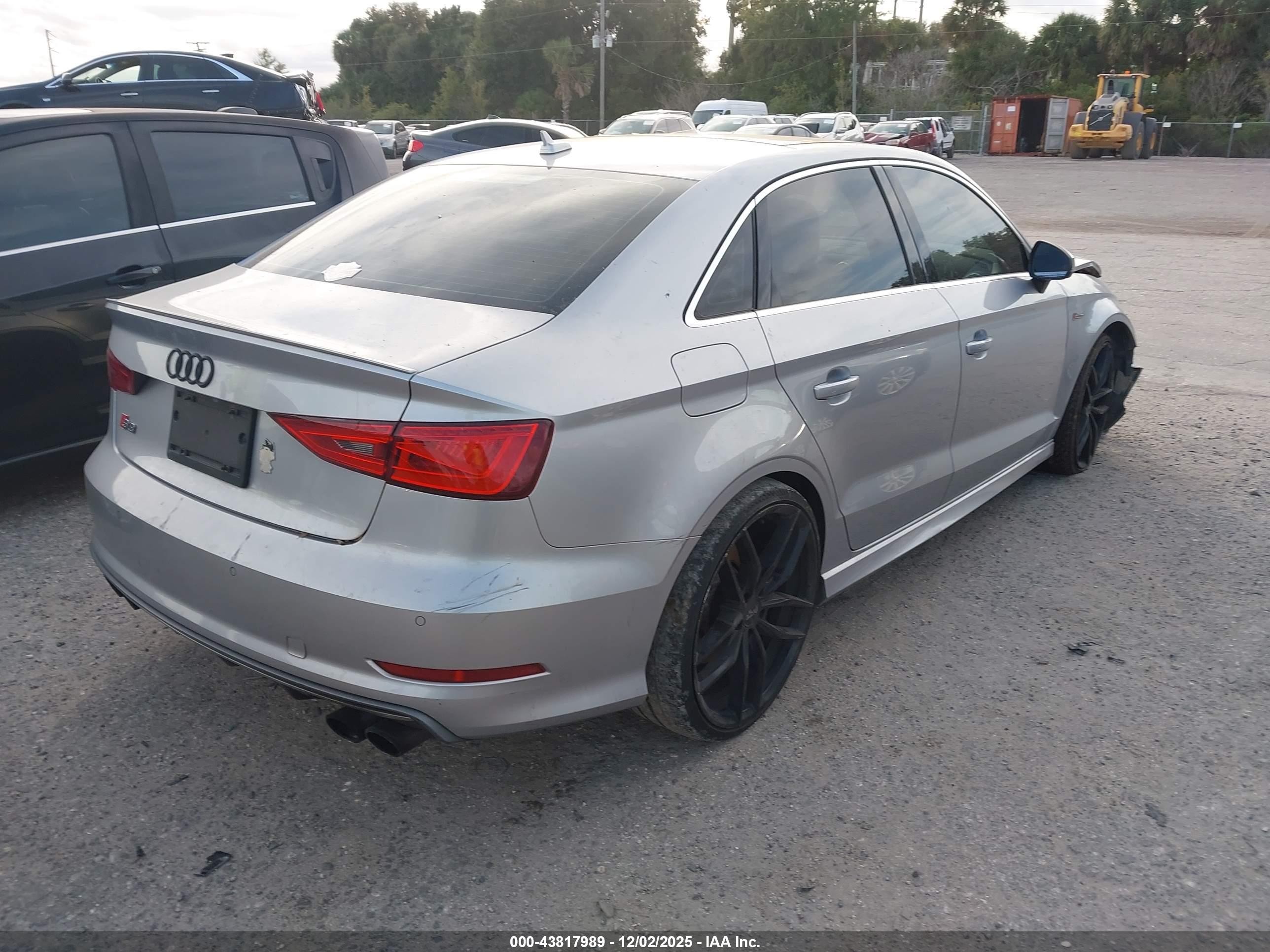 2016 Audi S3 2.0t Premium Plus Silver vin: WAUB1GFF9G1003555