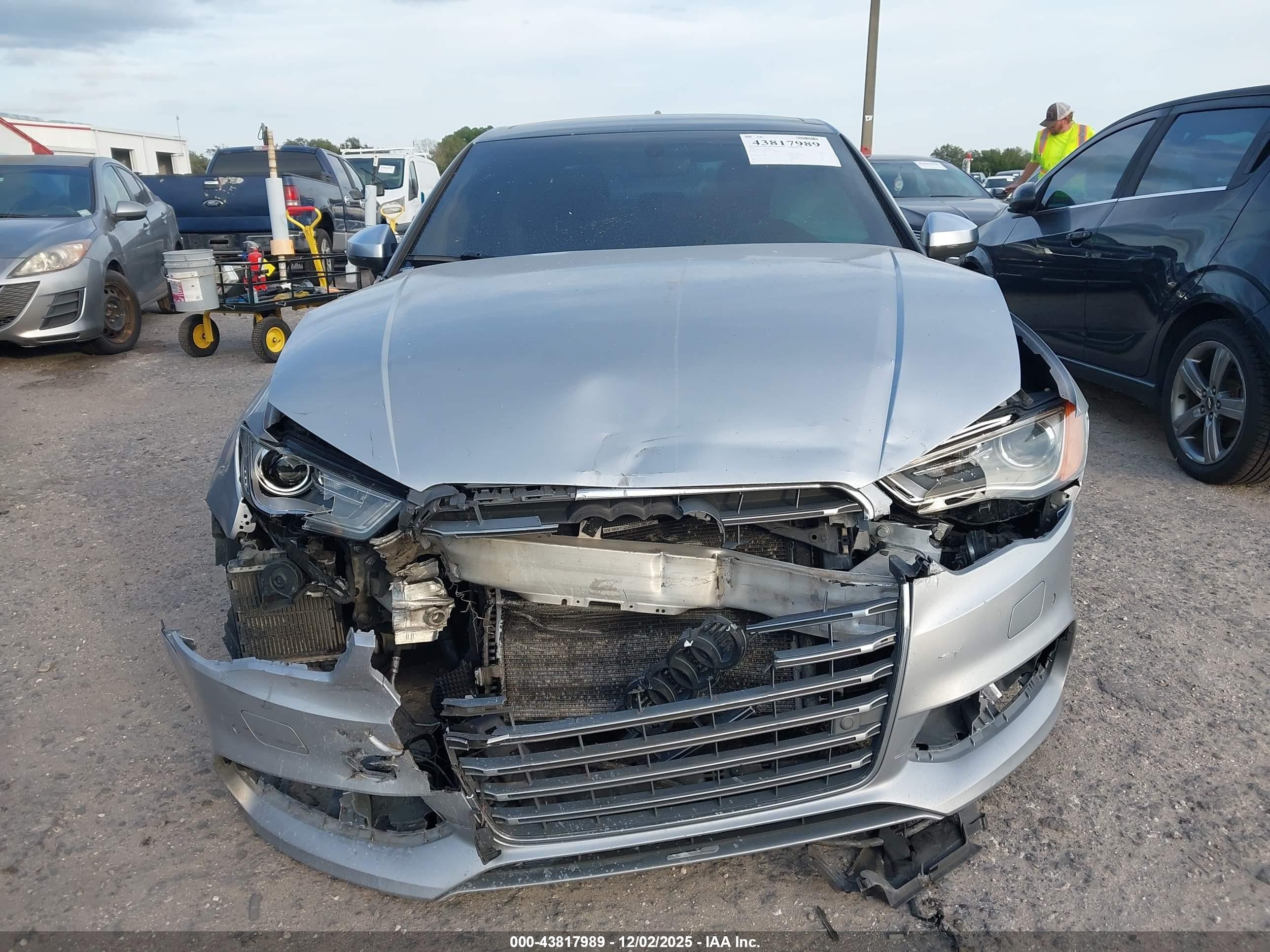 2016 Audi S3 2.0t Premium Plus Silver vin: WAUB1GFF9G1003555