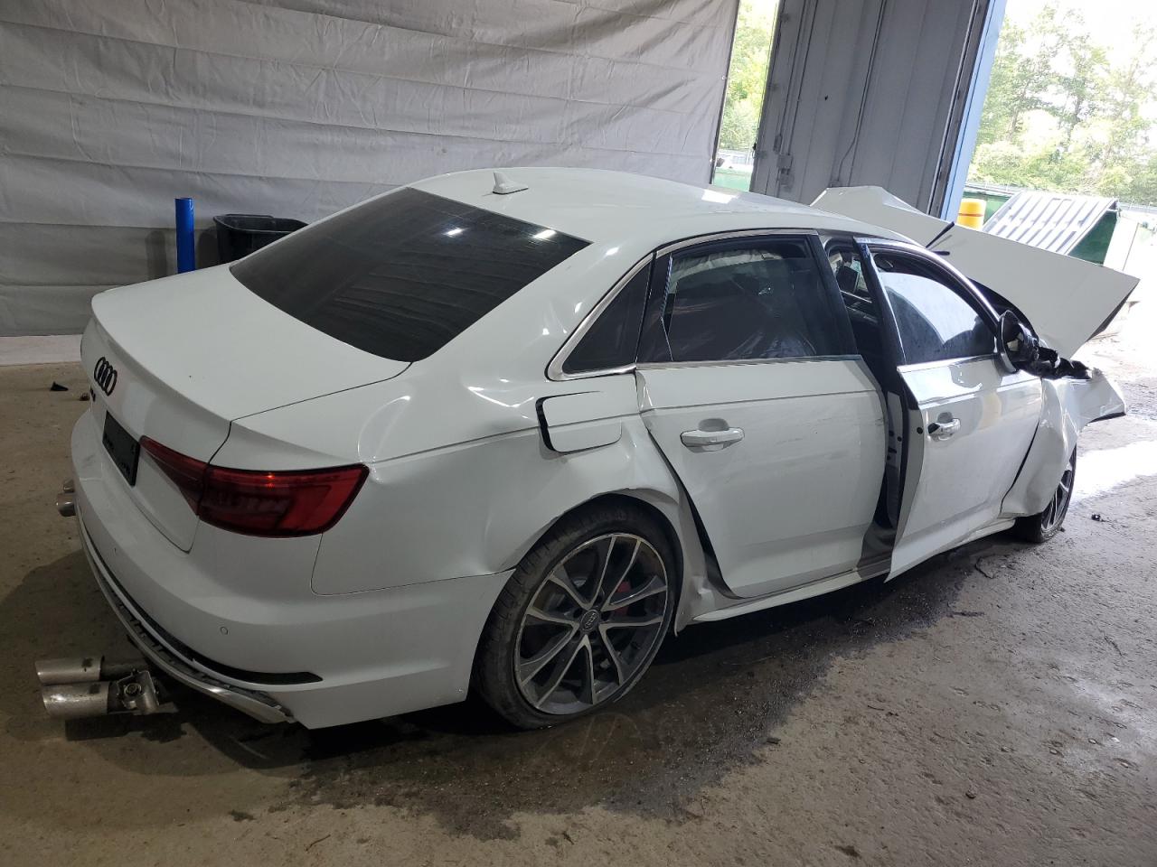2018 Audi S4 Premium Plus White vin: WAUB4AF40JA002871