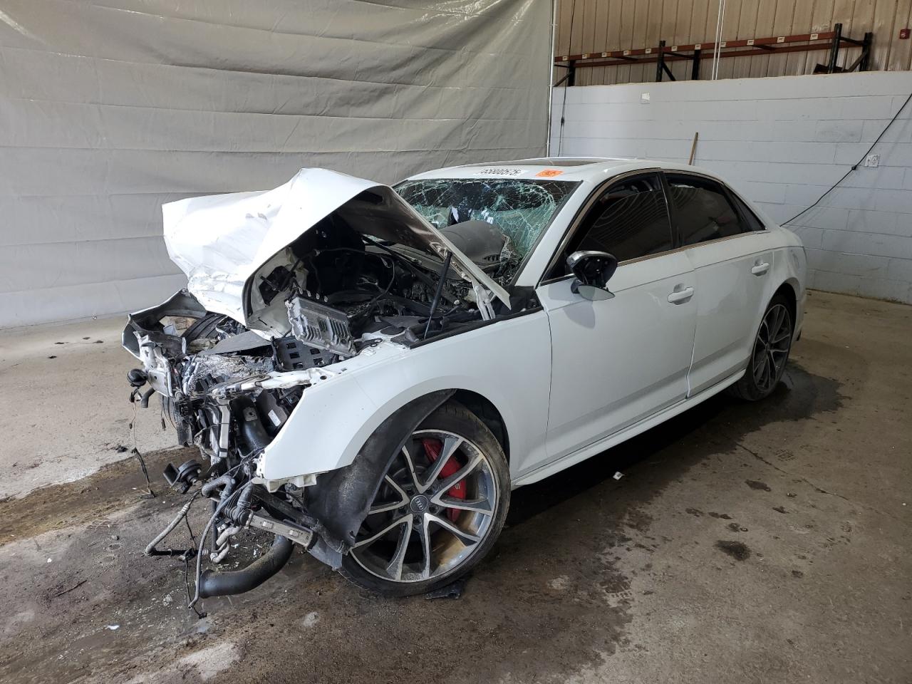 2018 Audi S4 Premium Plus White vin: WAUB4AF40JA002871