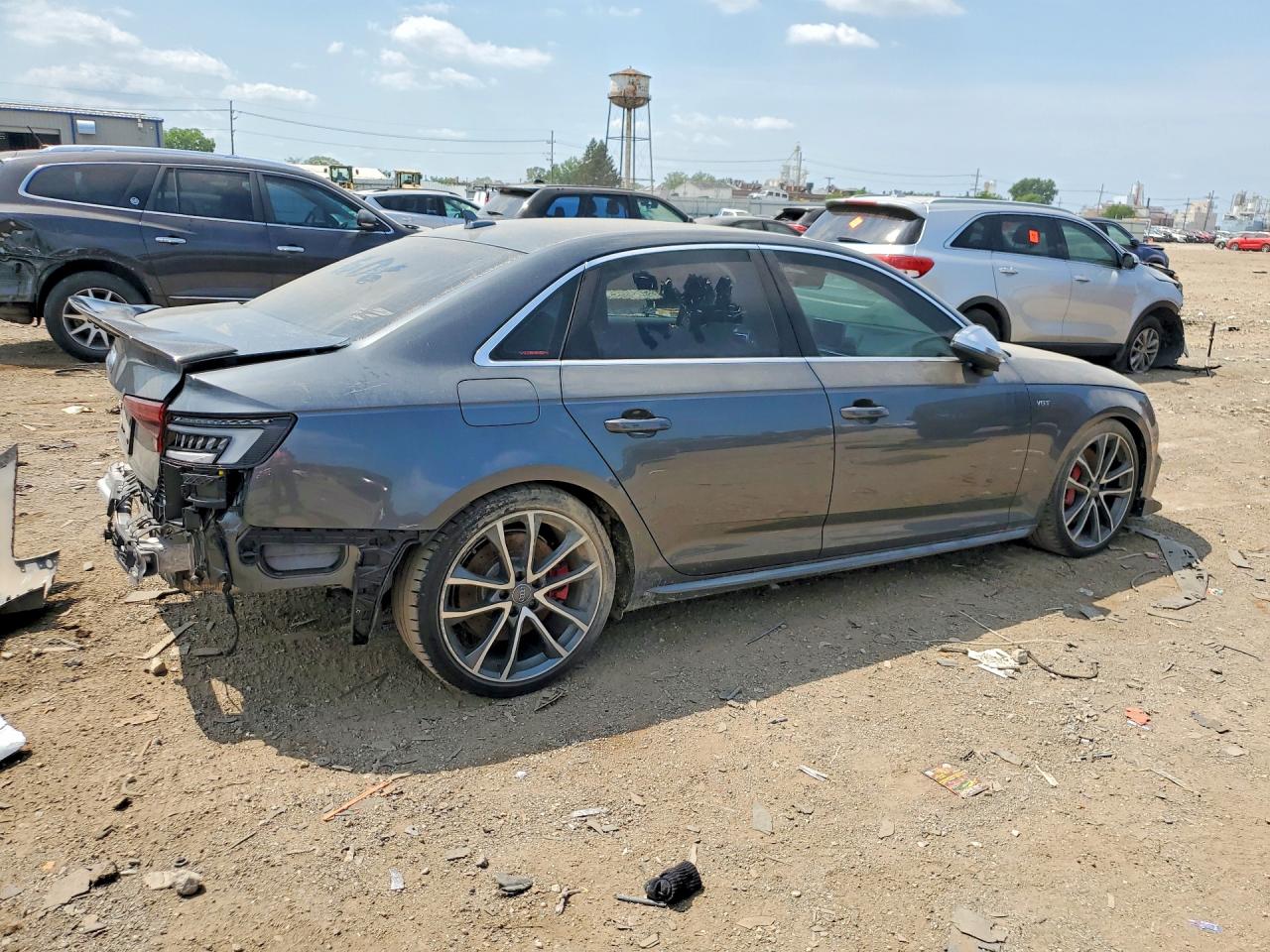 2018 Audi S4 Premium Plus Серый vin: WAUB4AF40JA134724