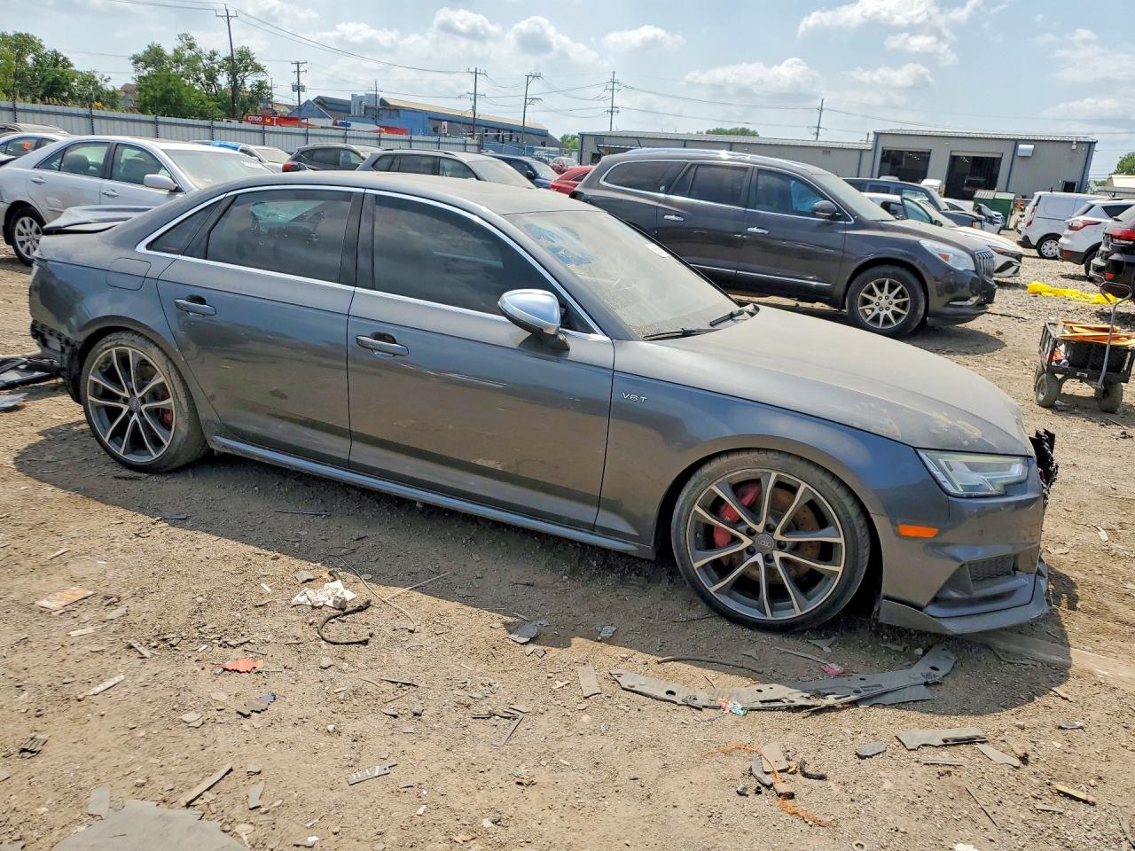 2018 Audi S4 Premium Plus Серый vin: WAUB4AF40JA134724