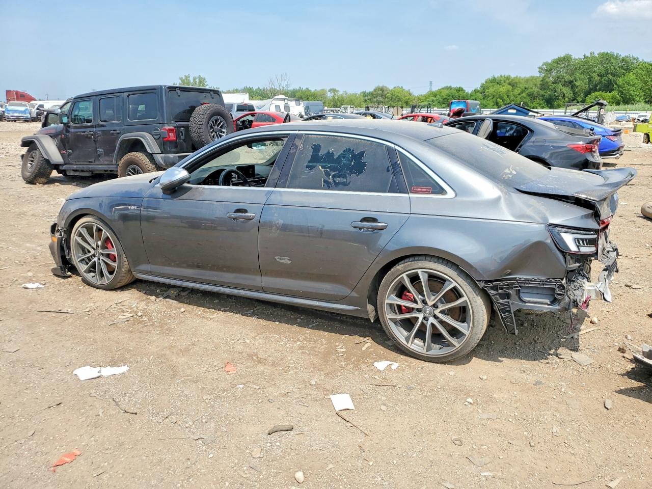 2018 Audi S4 Premium Plus Серый vin: WAUB4AF40JA134724