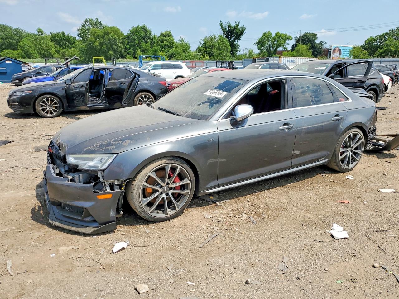 2018 Audi S4 Premium Plus Gray vin: WAUB4AF40JA134724
