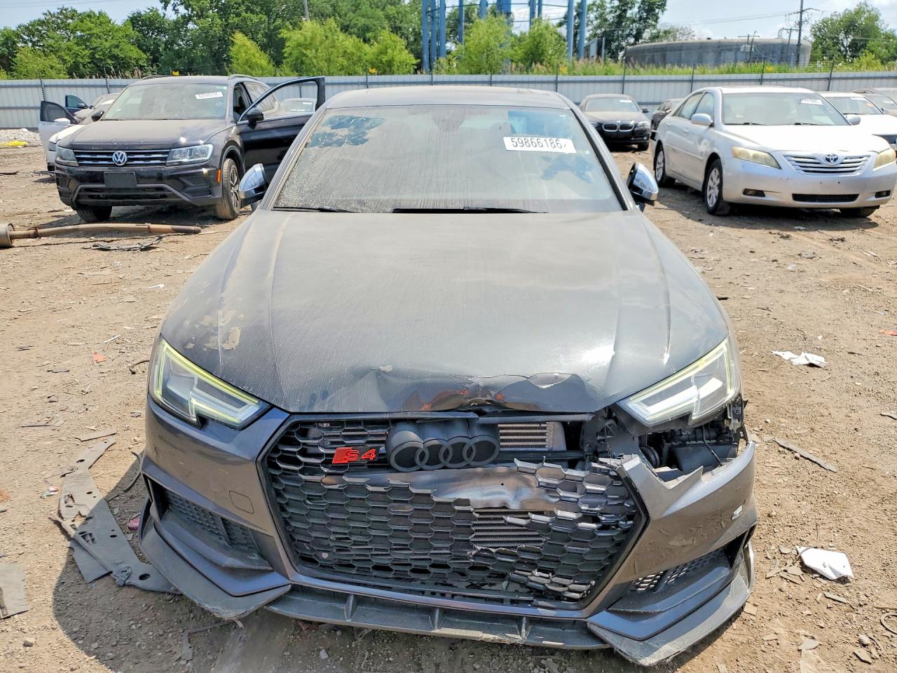 2018 Audi S4 Premium Plus Серый vin: WAUB4AF40JA134724