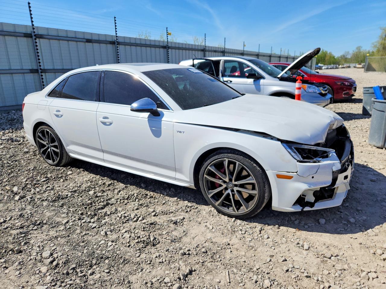 2018 Audi S4 Premium Plus White vin: WAUB4AF41JA003253