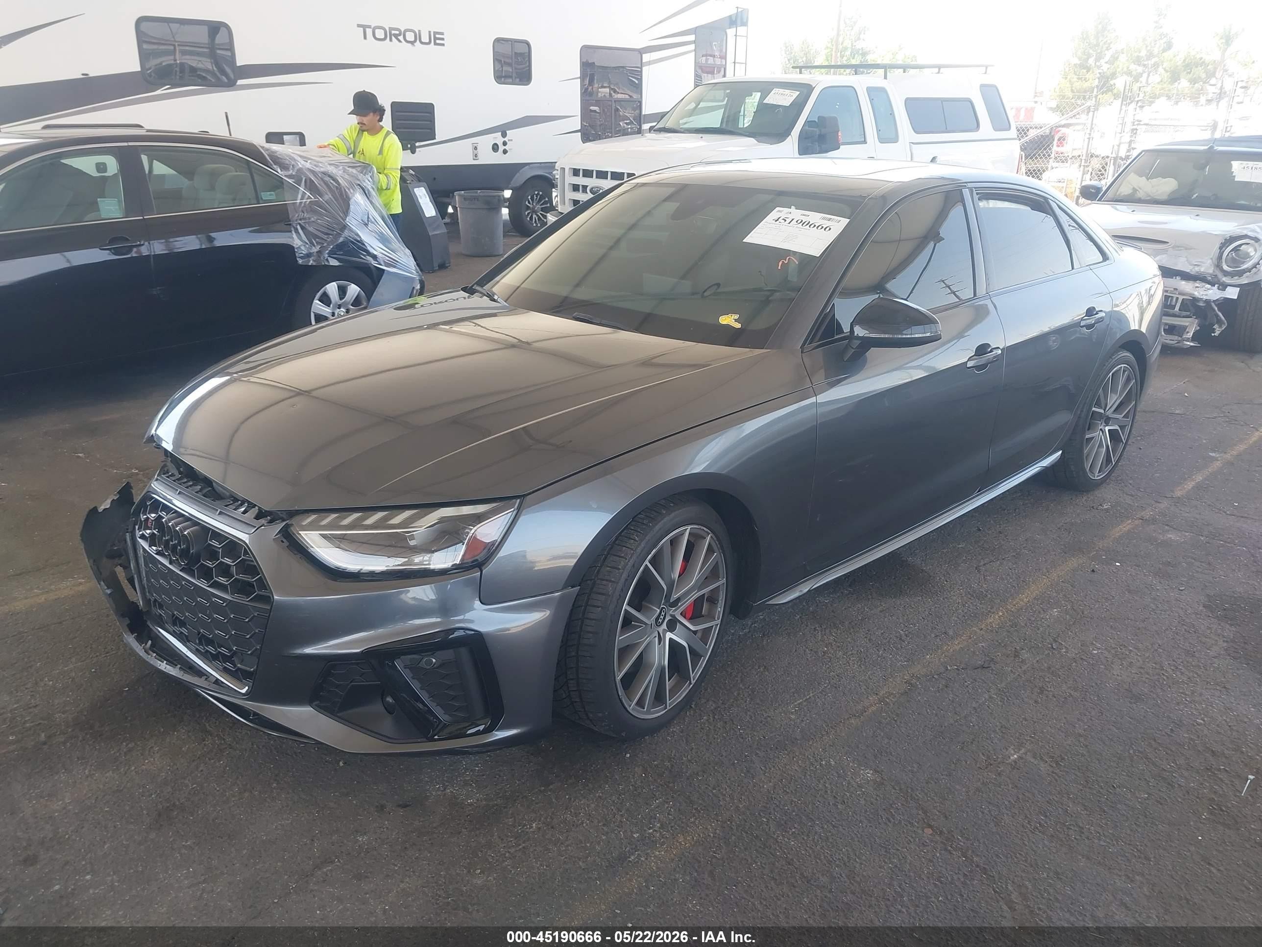 2021 Audi S4 Premium Plus Tfsi Quattro Tiptronic Gray vin: WAUB4AF45MA065842