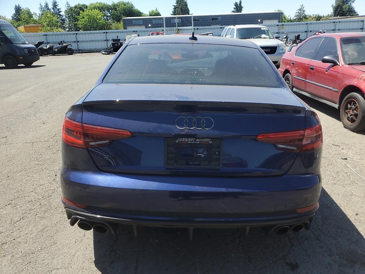 2018 Audi S4 Premium Plus Blue vin: WAUB4AF4XJA002571