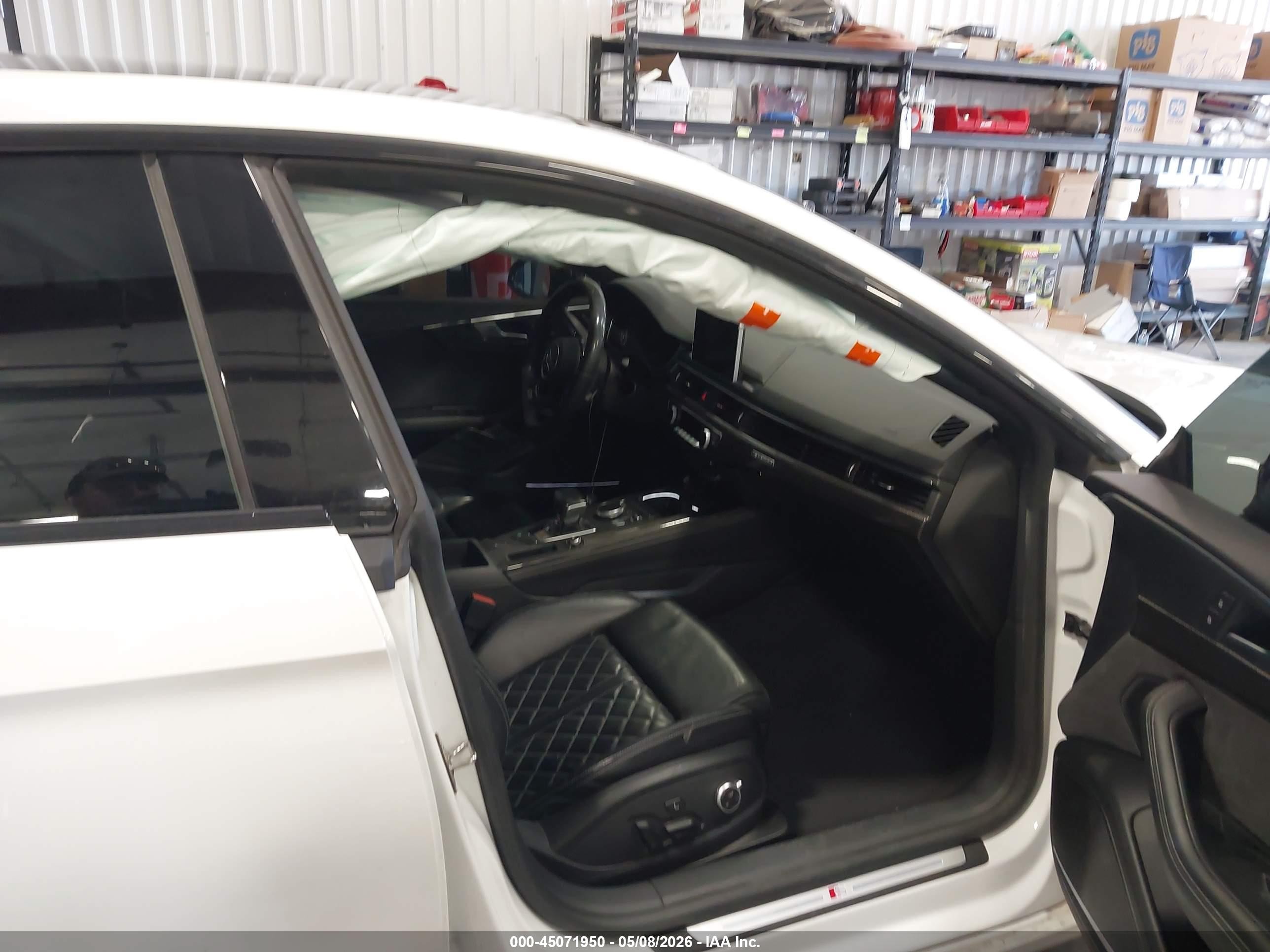 2019 Audi S5 3.0t Premium White vin: WAUB4CF51KA000469