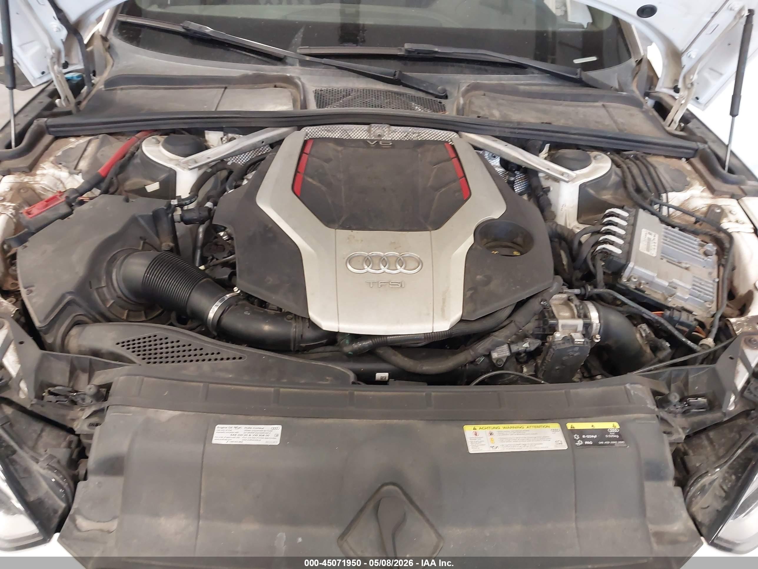 2019 Audi S5 3.0t Premium White vin: WAUB4CF51KA000469
