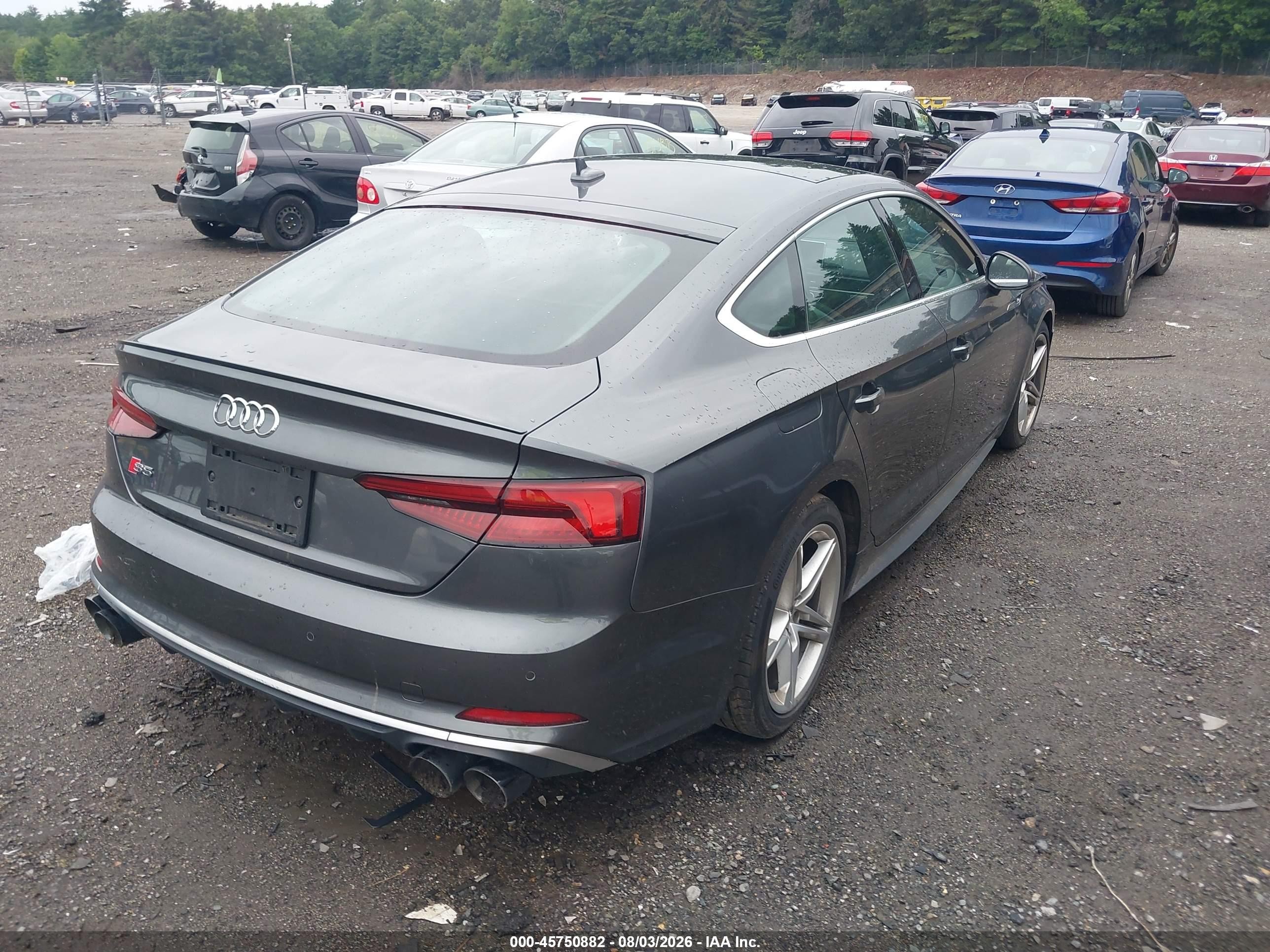 2018 Audi S5 3.0t Premium Plus Gray vin: WAUB4CF56JA088918
