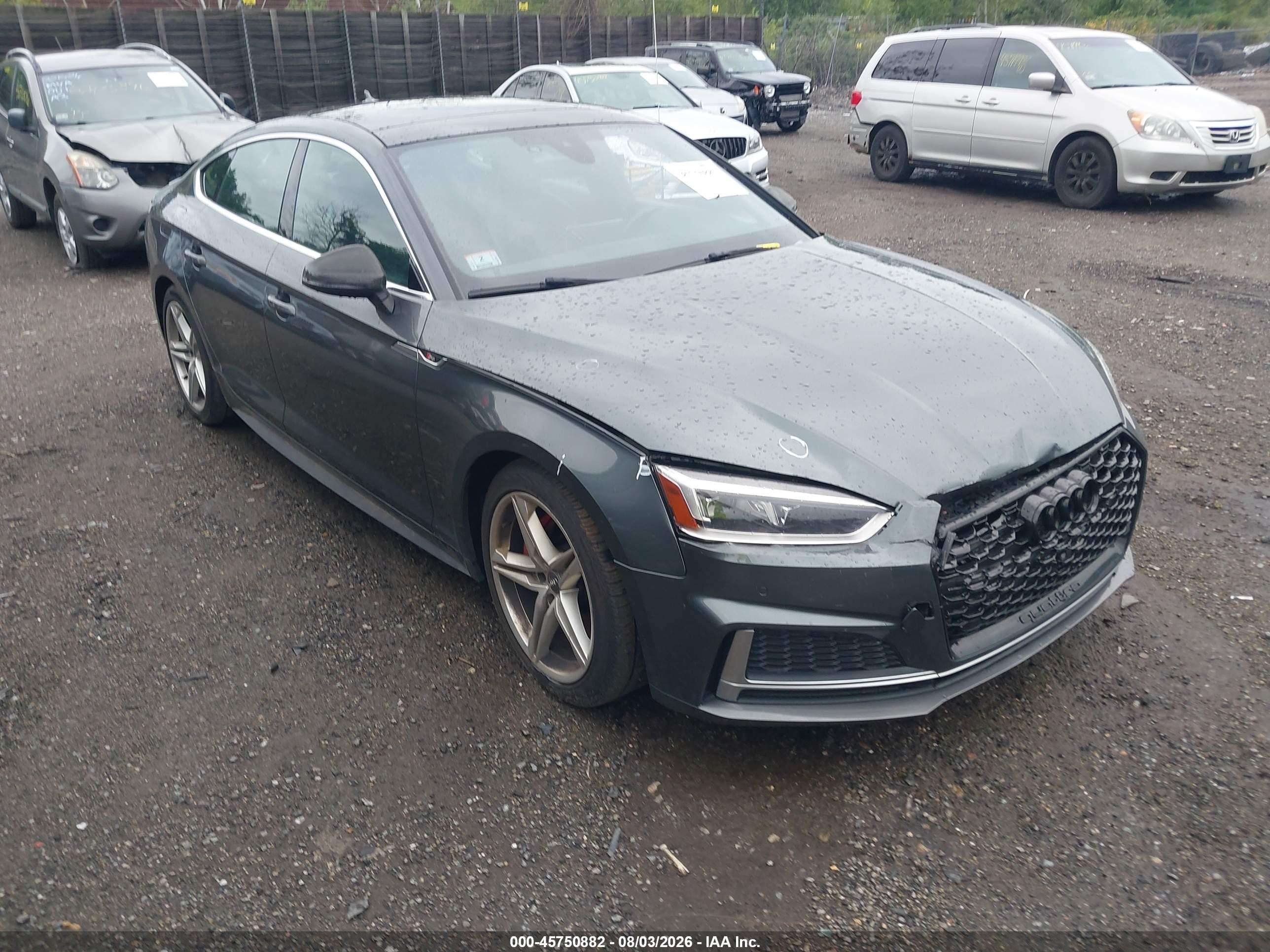 2018 Audi S5 3.0t Premium Plus Gray vin: WAUB4CF56JA088918