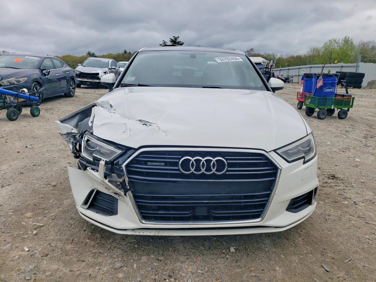 2017 Audi A3 Premium White vin: WAUB8GFF1H1072642