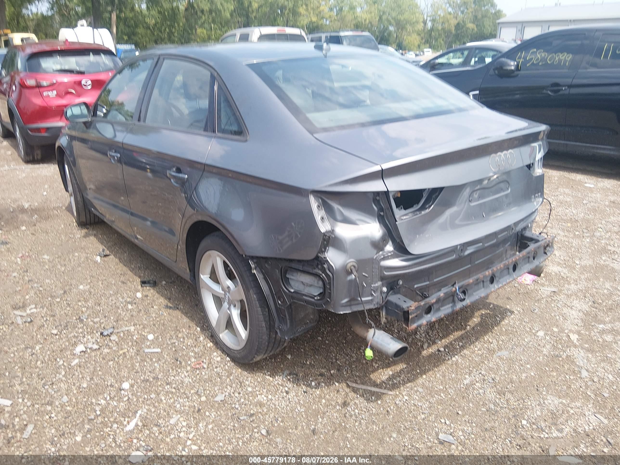2016 Audi A3 2.0t Premium Серый vin: WAUB8GFF4G1025295