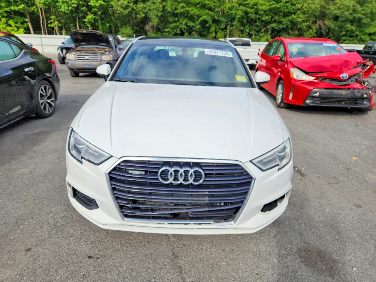 2017 Audi A3 Premium White vin: WAUB8GFF6H1033206