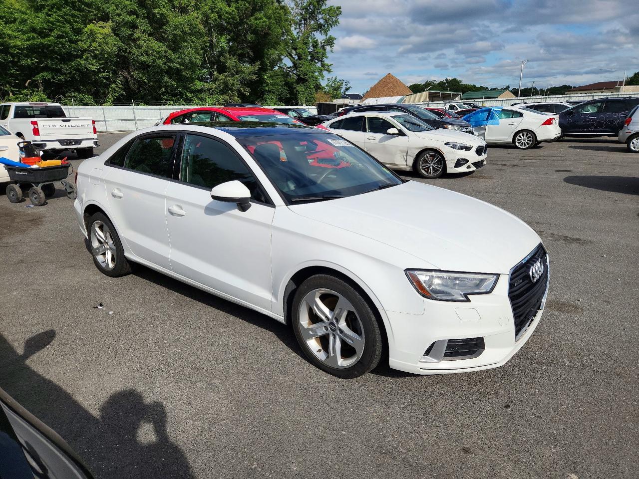 2017 Audi A3 Premium White vin: WAUB8GFF6H1033206