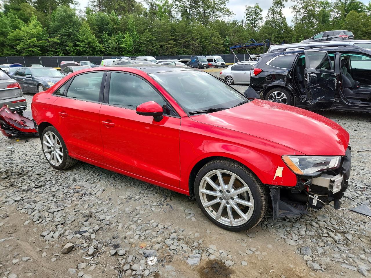 2016 Audi A3 Premium Красный vin: WAUB8GFF7G1010290