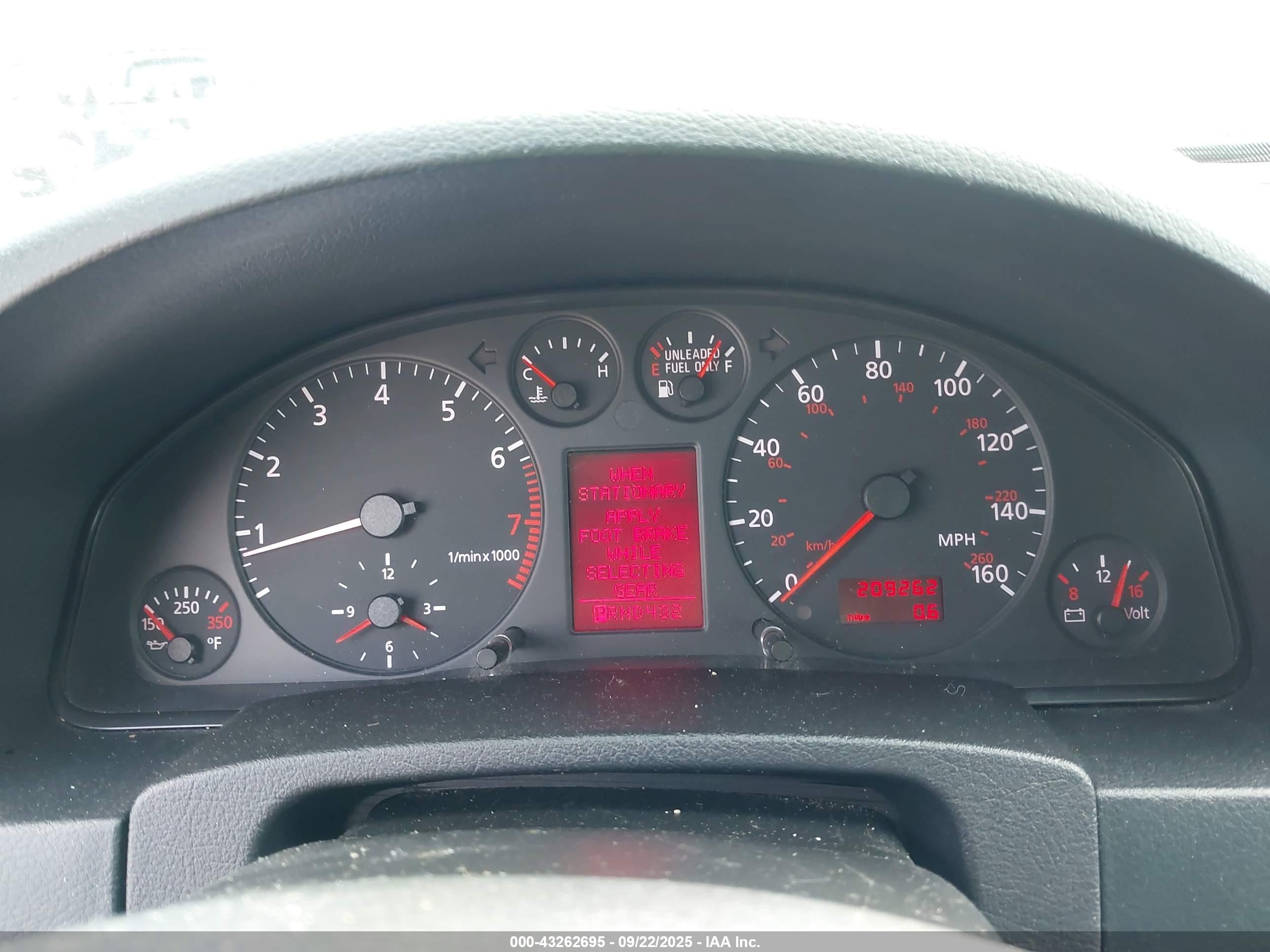 1999 Audi A6   Black vin: WAUBA24B4XN057857
