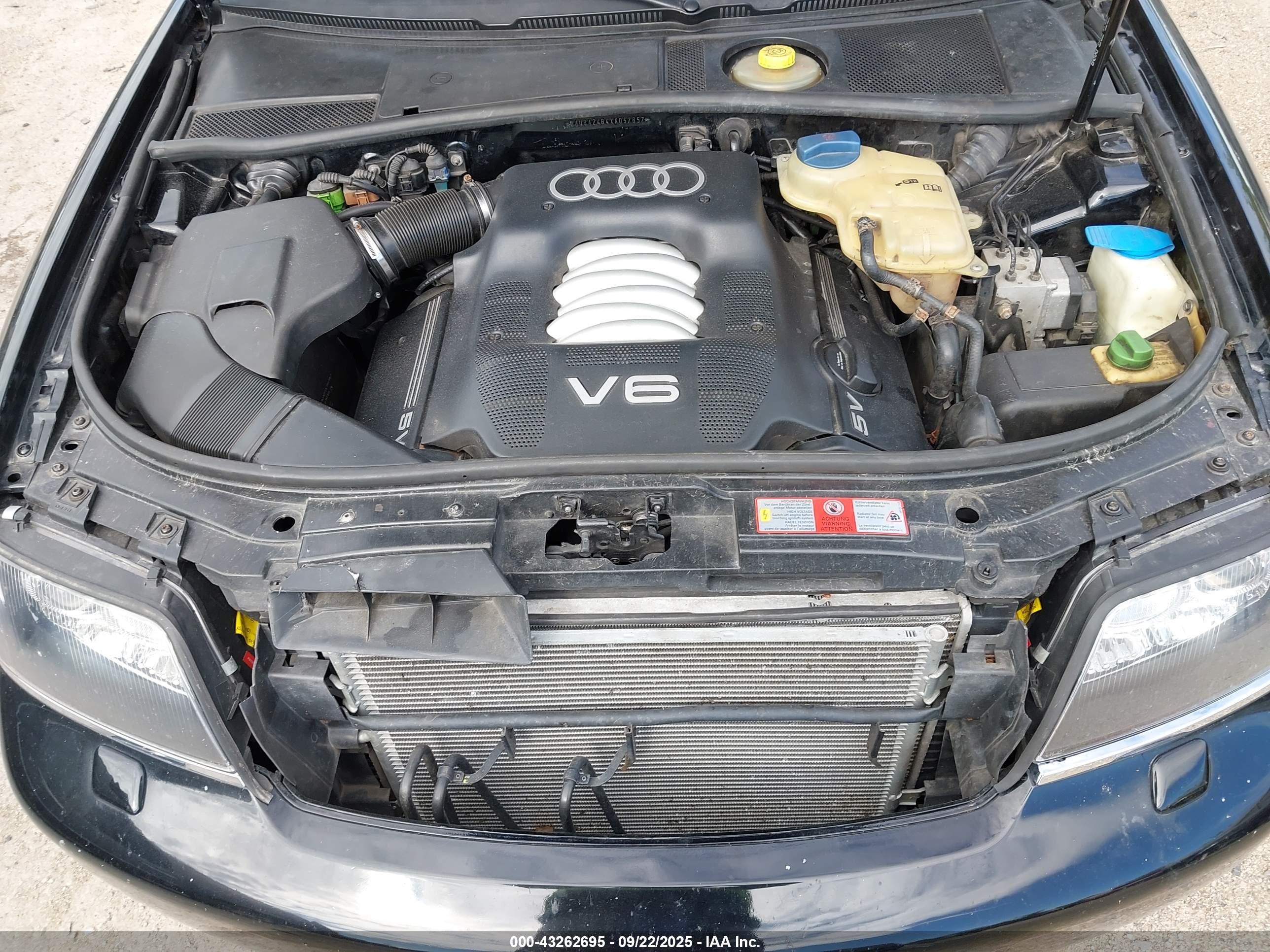1999 Audi A6   Black vin: WAUBA24B4XN057857