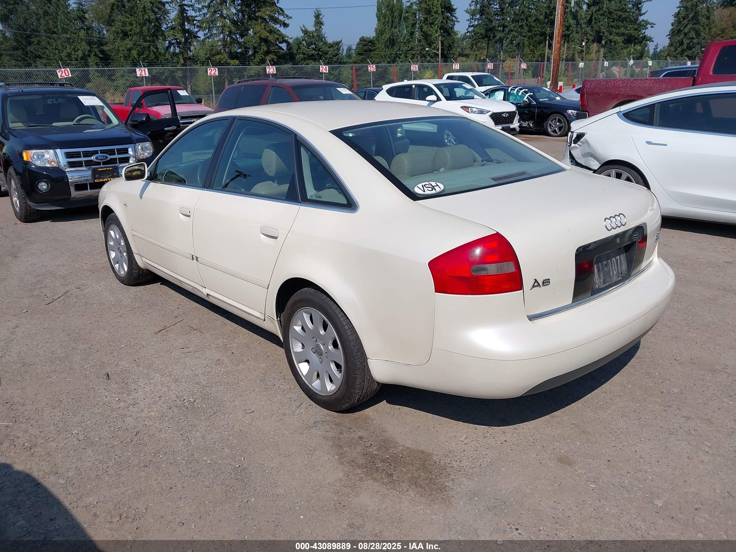 1999 Audi A6   White vin: WAUBA24B7XN137475