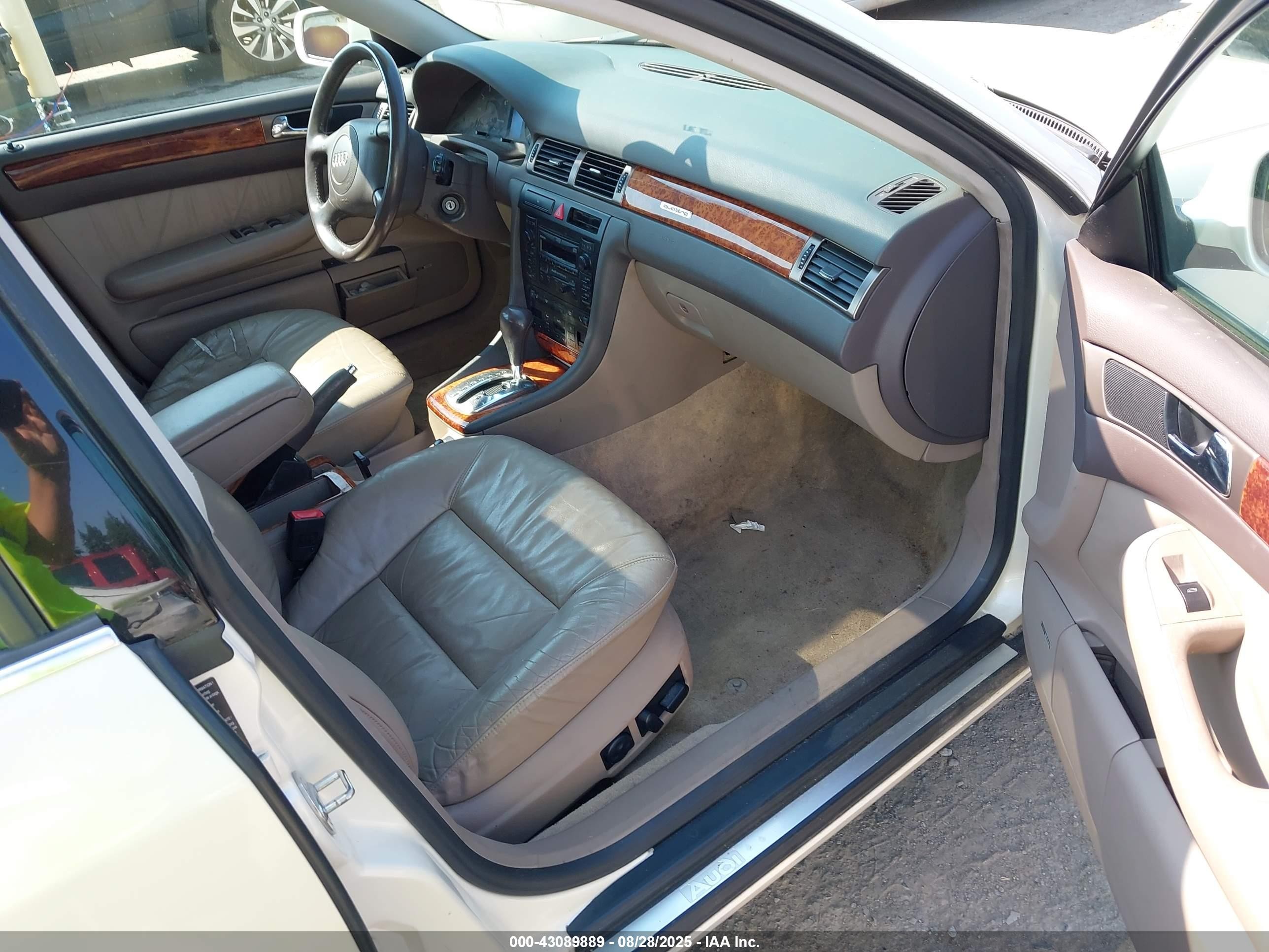 1999 Audi A6   White vin: WAUBA24B7XN137475