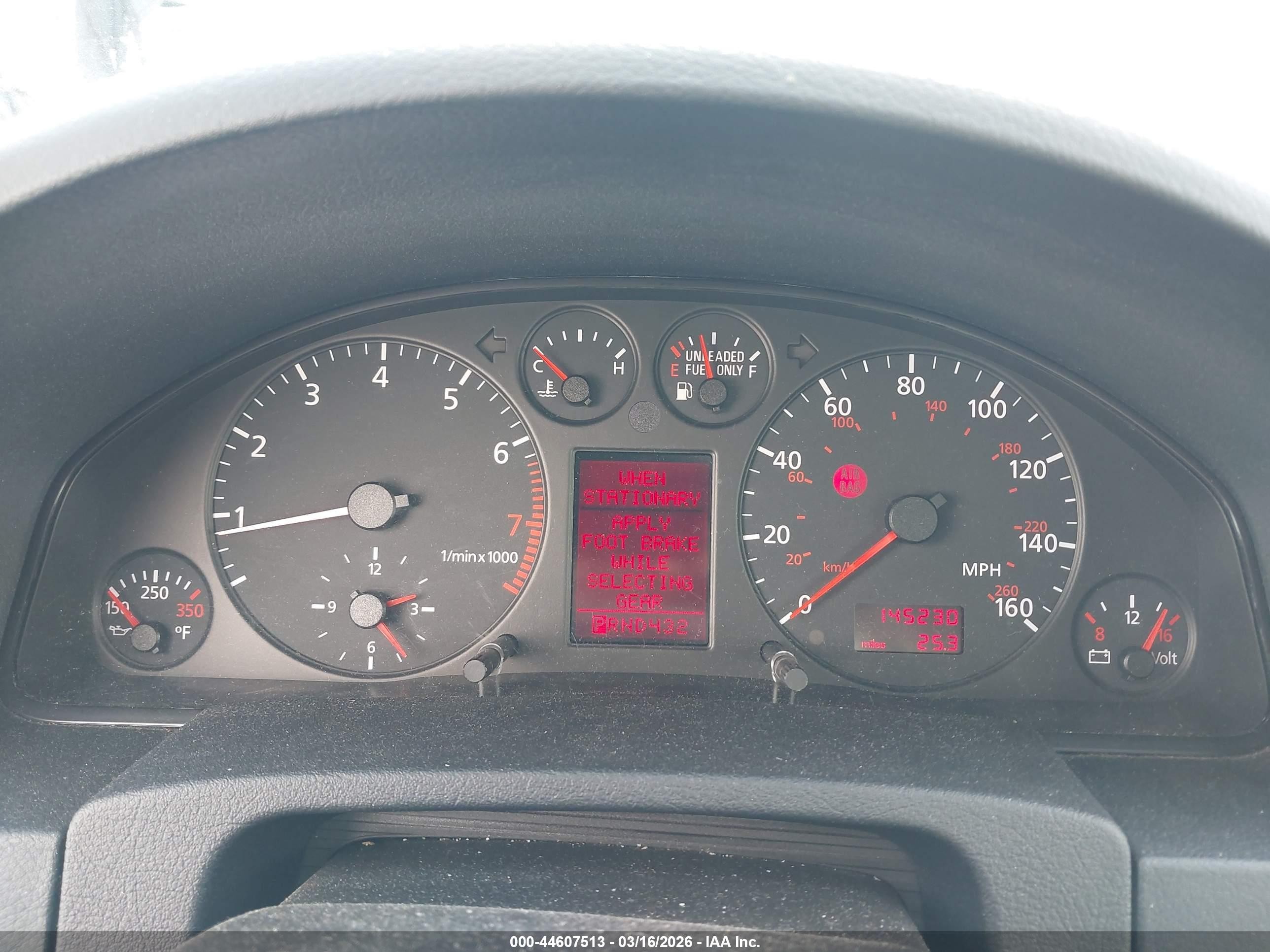 1999 Audi A6   Black vin: WAUBA34B1XN115008