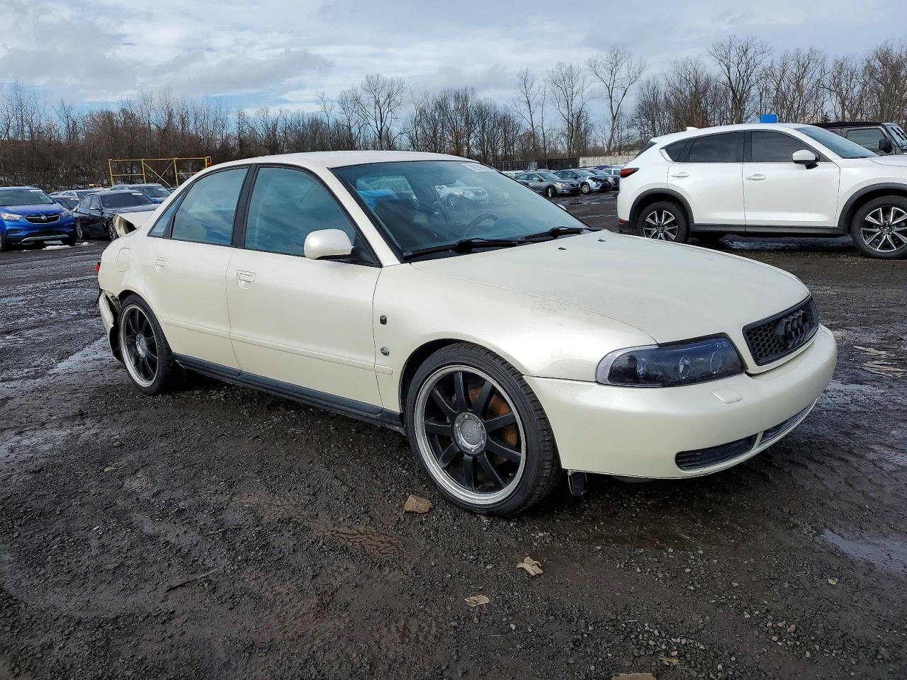 1997 Audi A4 1.8t White vin: WAUBB88D6VA175134