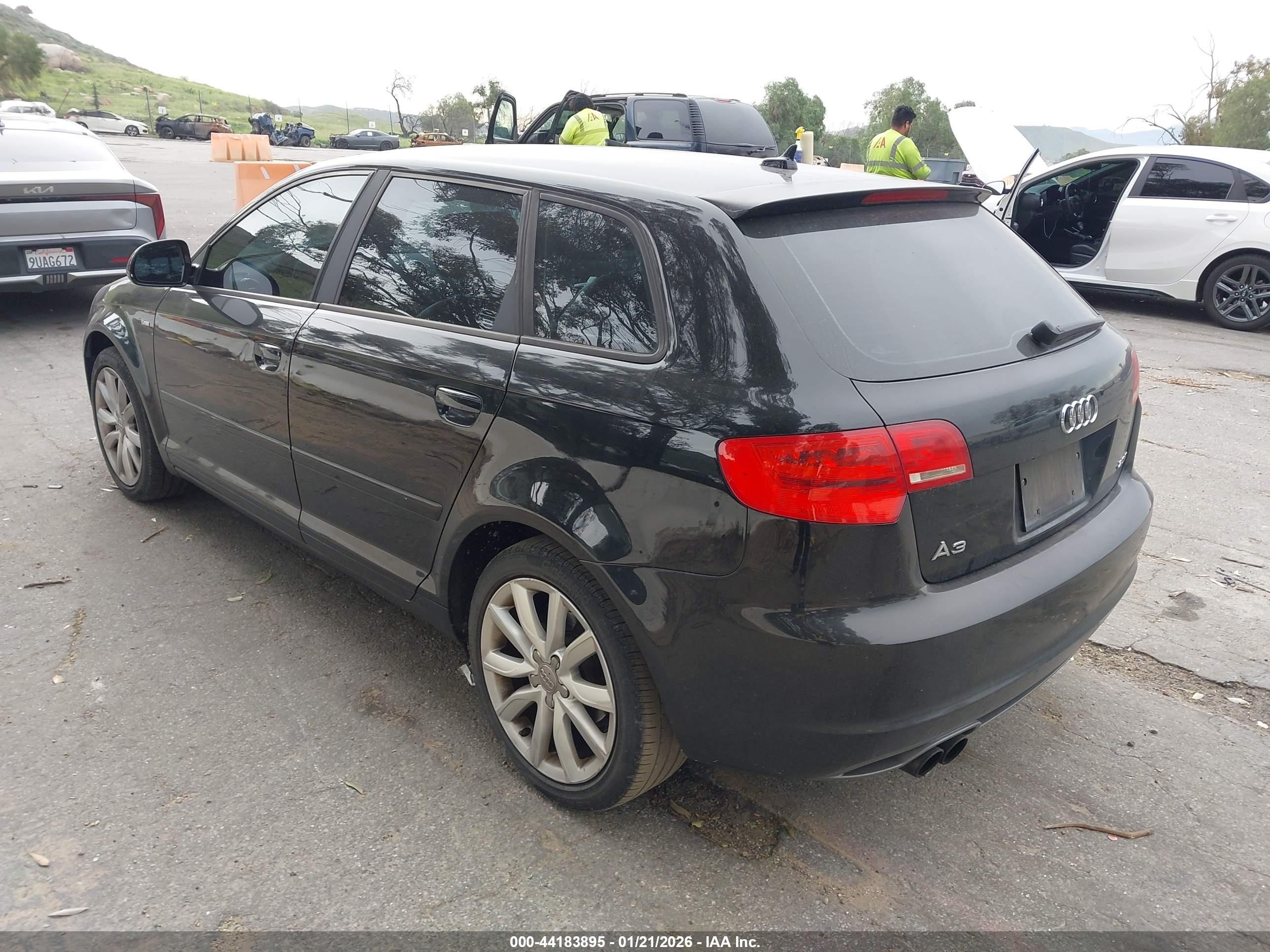 2010 Audi A3 2.0t Premium Black vin: WAUBEAFM8AA131616
