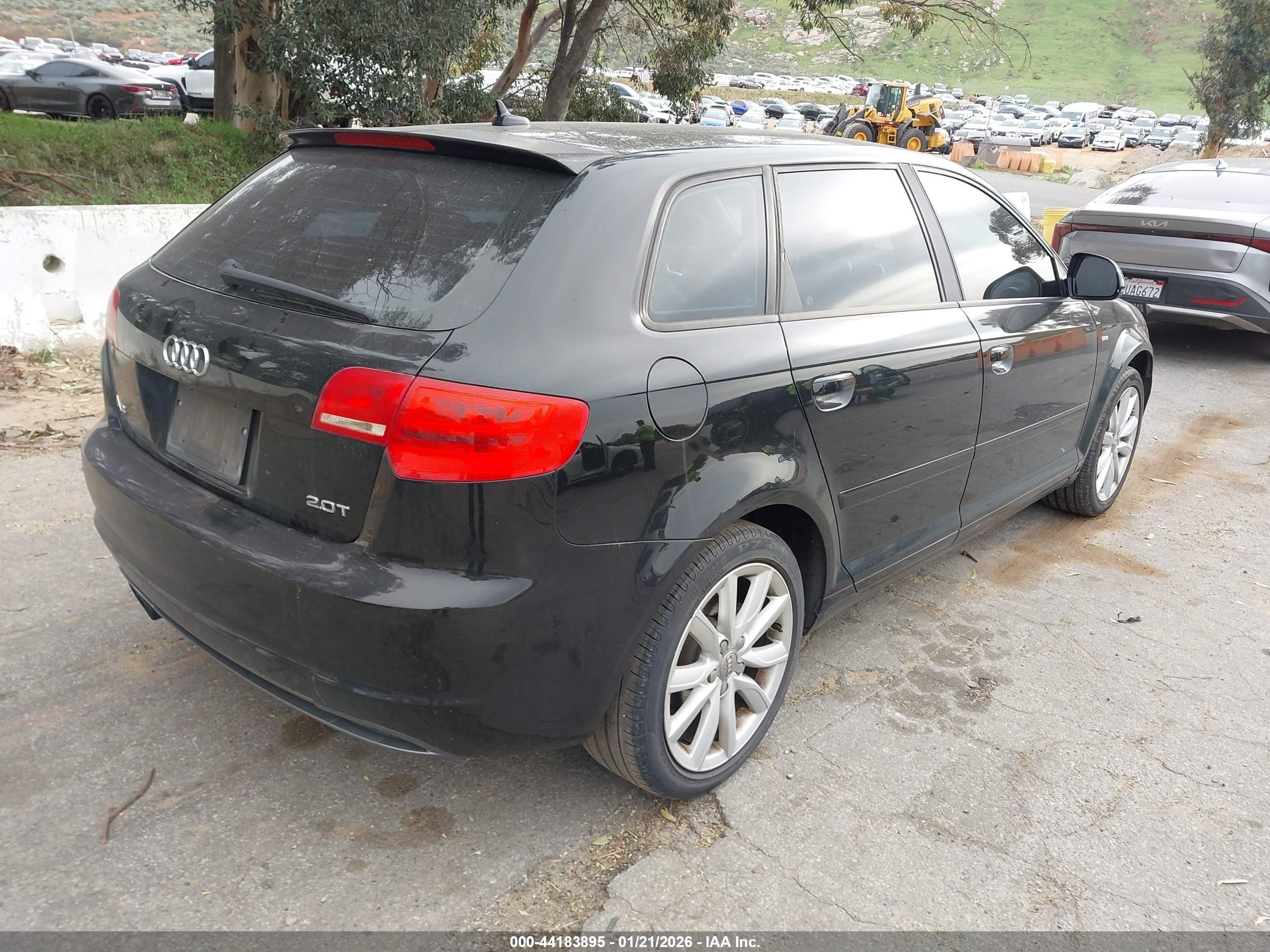 2010 Audi A3 2.0t Premium Black vin: WAUBEAFM8AA131616