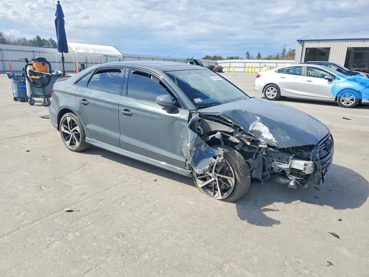 2020 Audi A3 S-line Premium Charcoal vin: WAUBEGFF6LA072895